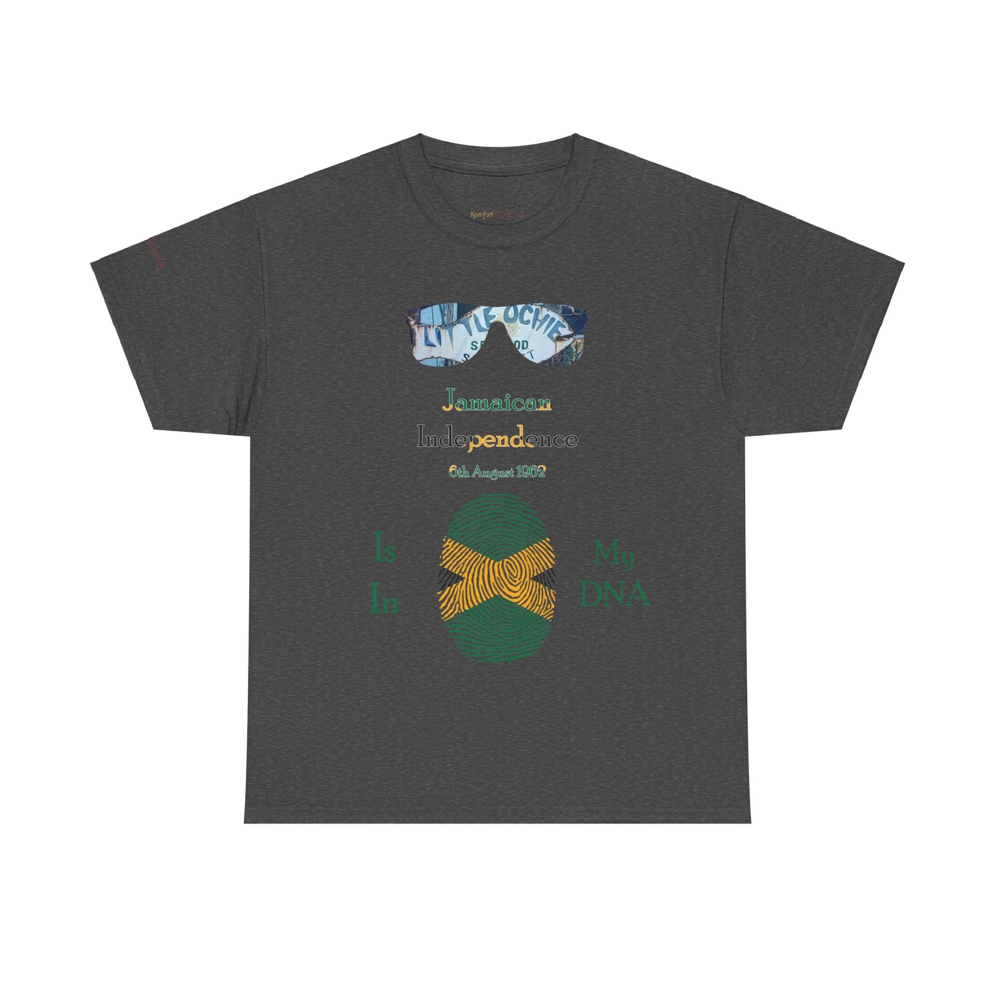 Men's or Women's Jamaican Independence Fingerprint T-Shirt