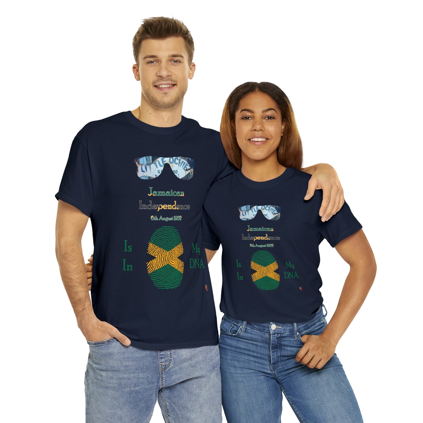 Jamaican Independence Fingerprint T-Shirt