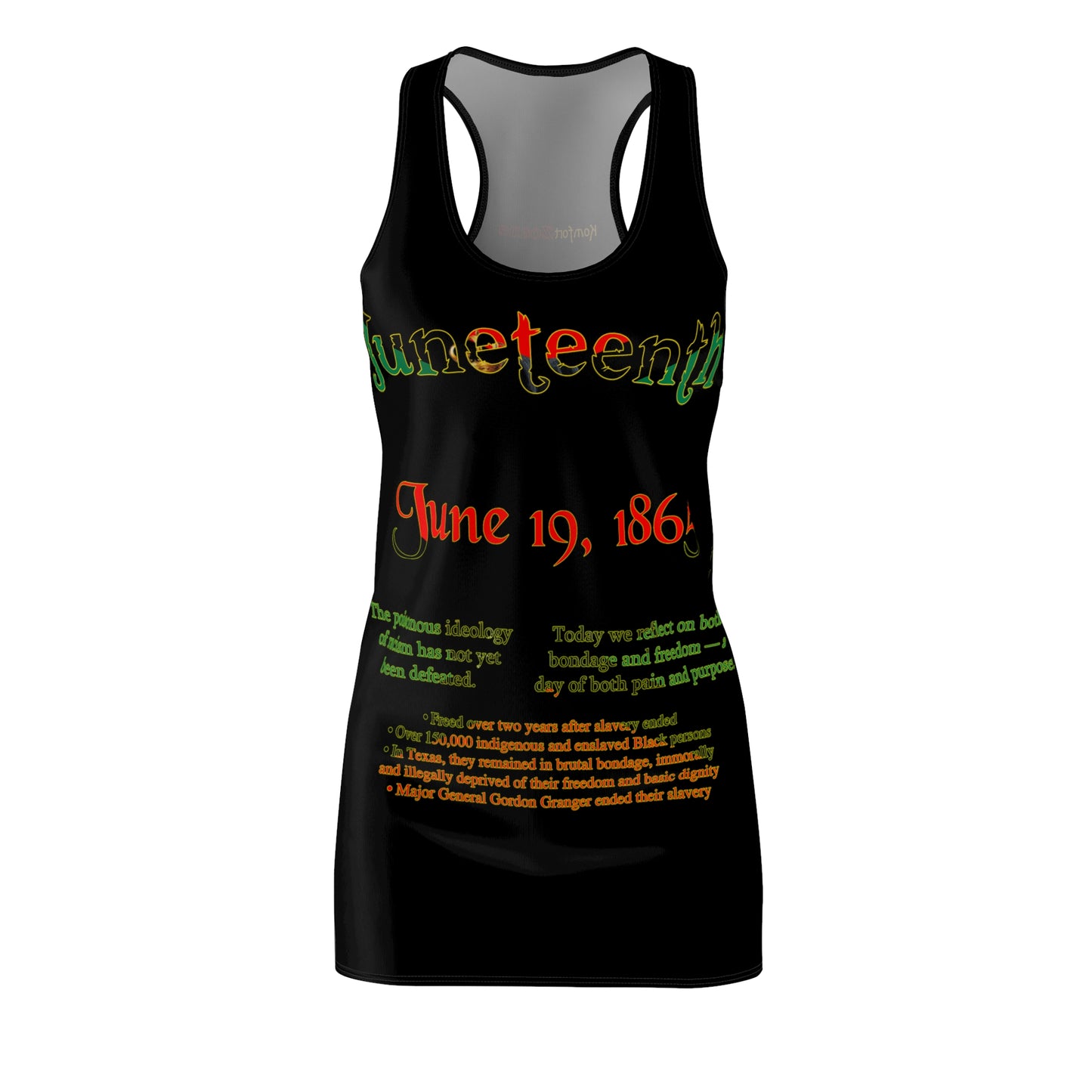 Juneteenth Emancipation Racerback Dress