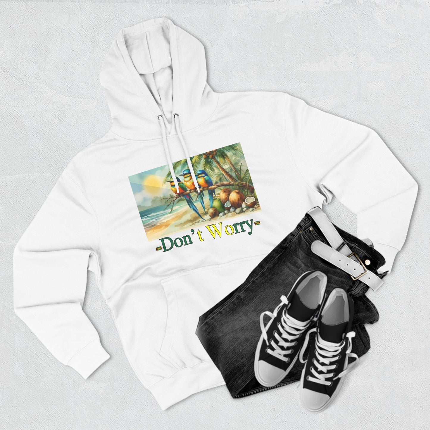 Don't Worry Jamaican Pullover Hoodie