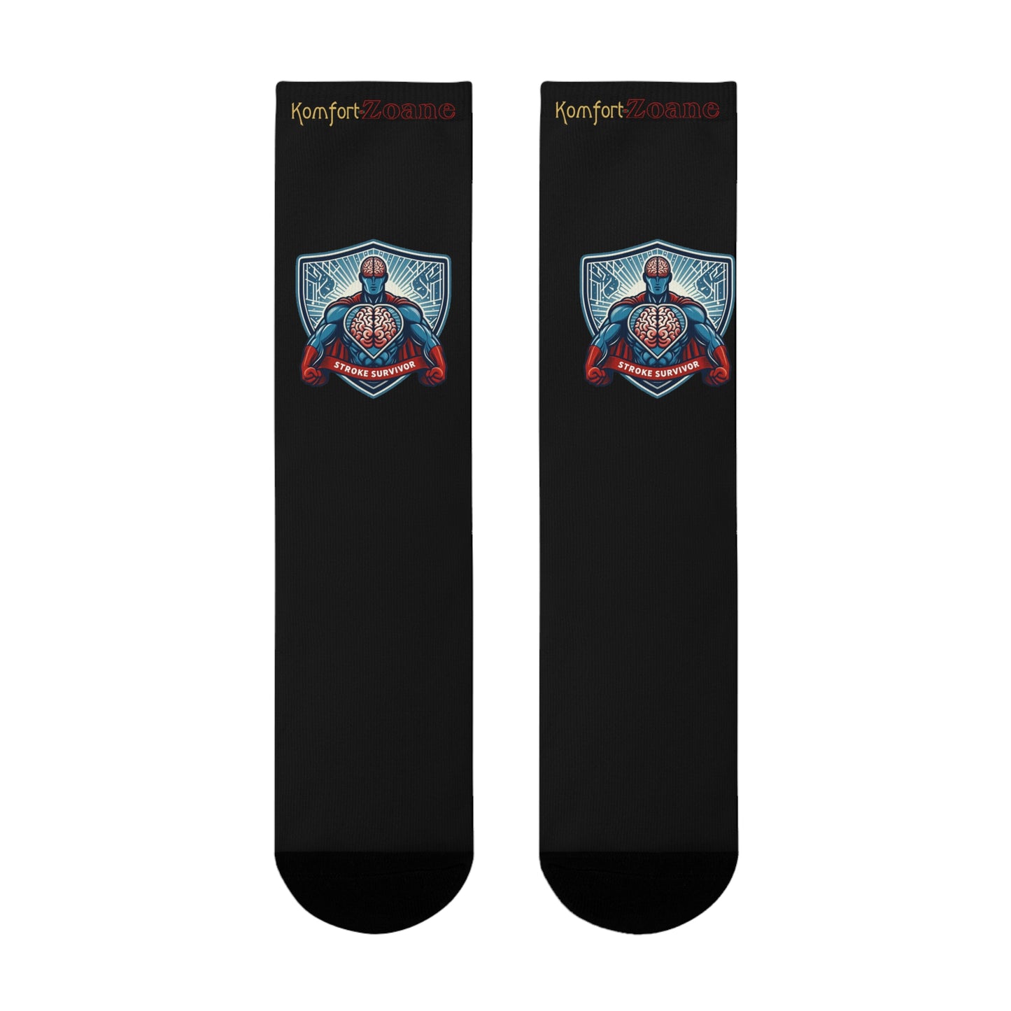 Men's or Women's Stroke Survivor Sublimation Crew Socks (EU)