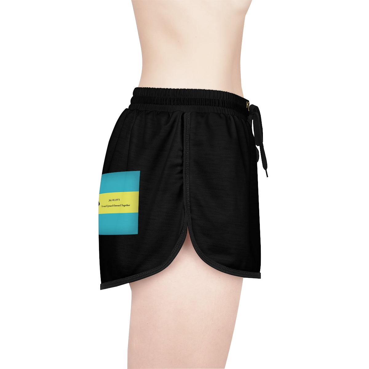 Bahamian Independence Women's Relaxed Shorts - Rear Logo