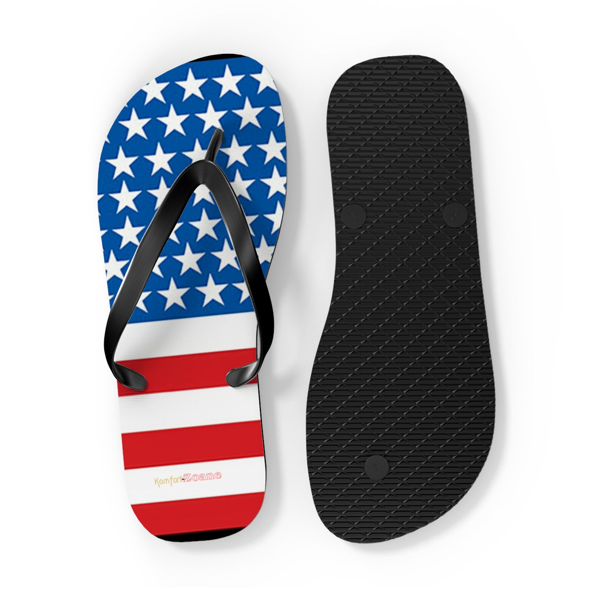 American Flag Women's Flip Flops Footwear