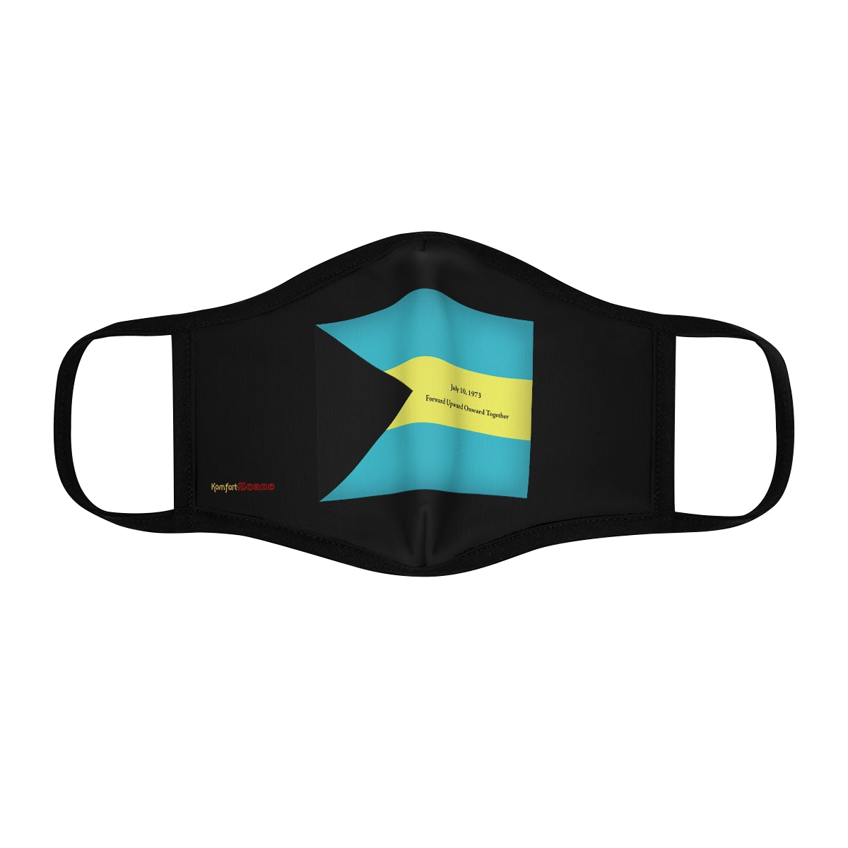 Bahamian Independence Fitted Polyester Face Mask