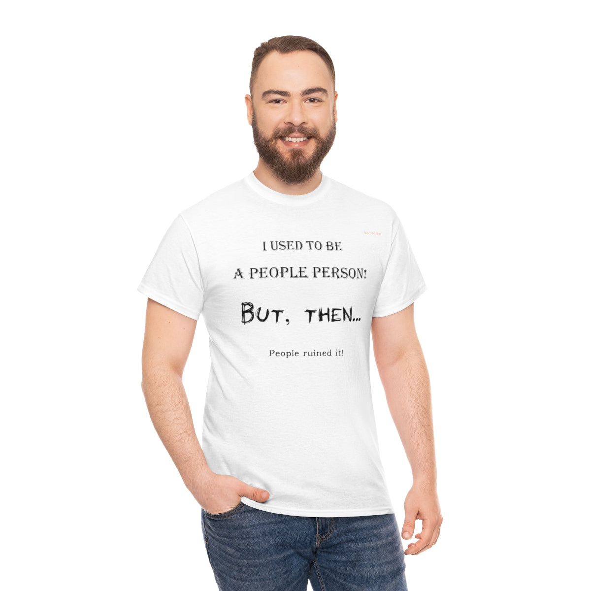 People Person T-Shirt (Black Letters)