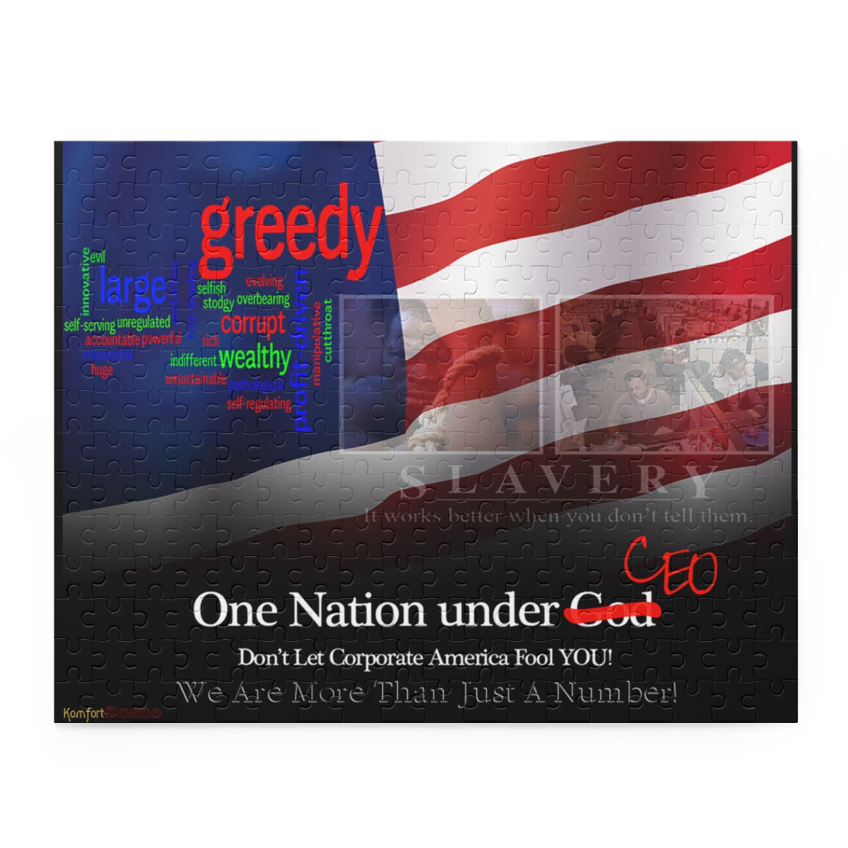 Corporate Greed Puzzle (120, 252, 500-Piece)