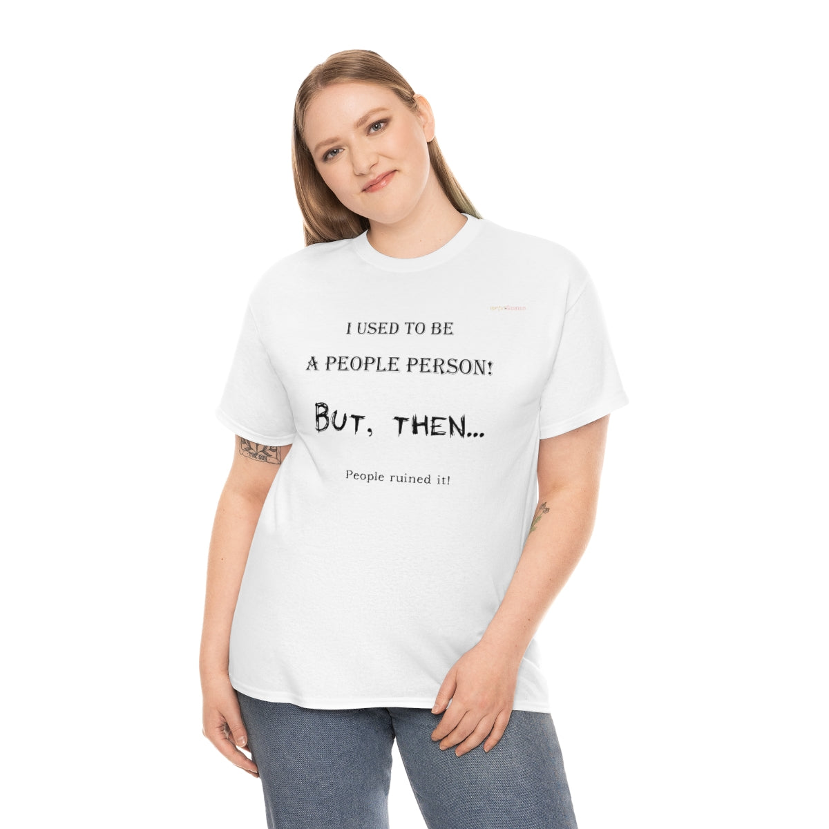 People Person T-Shirt (Black Letters)