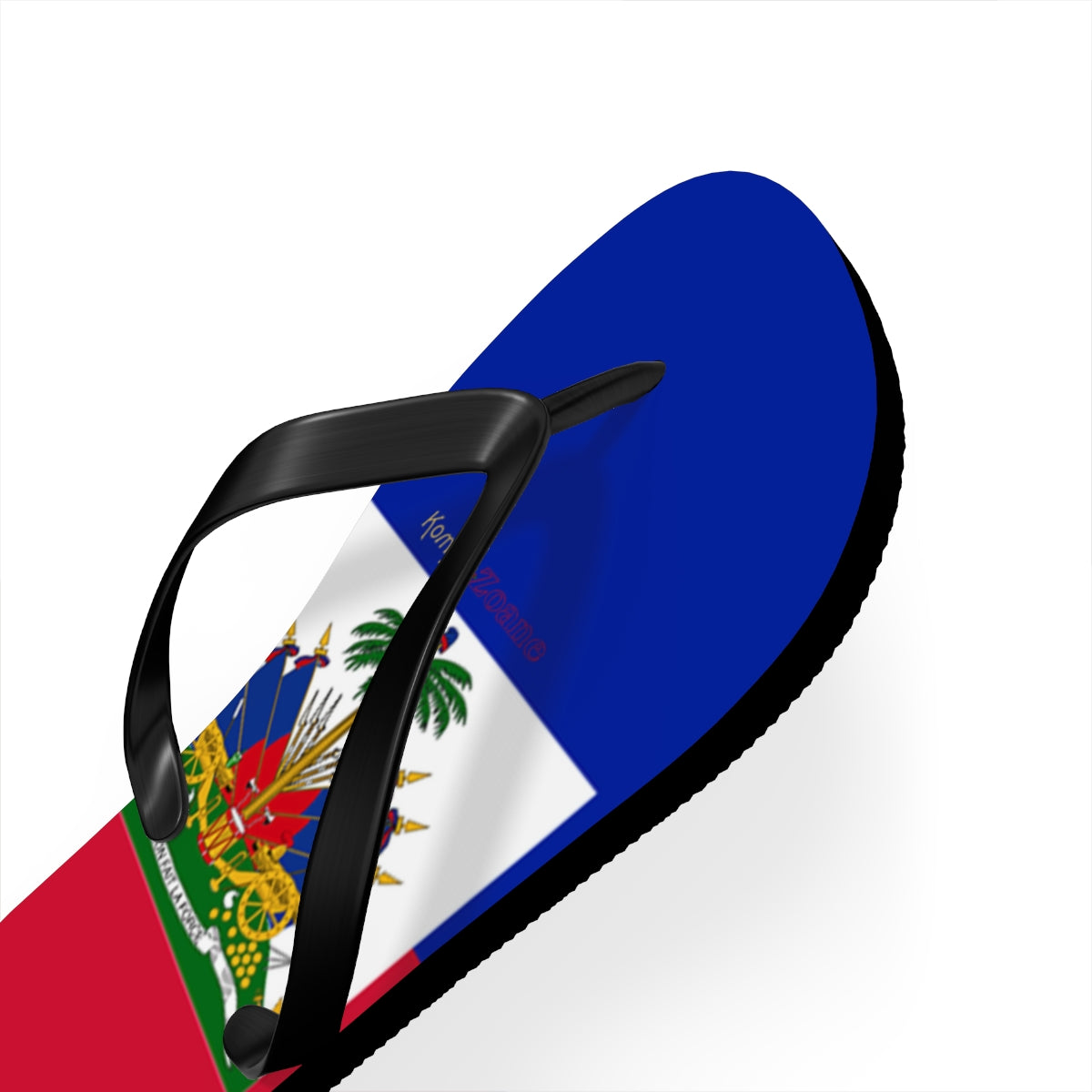 Haitian Flag Women's Flip Flops Footwear