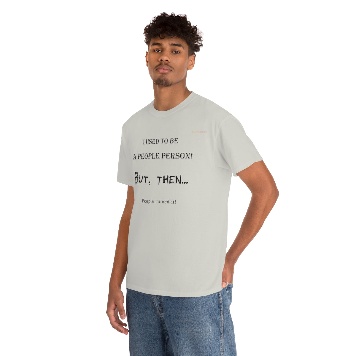 People Person T-Shirt (Black Letters)