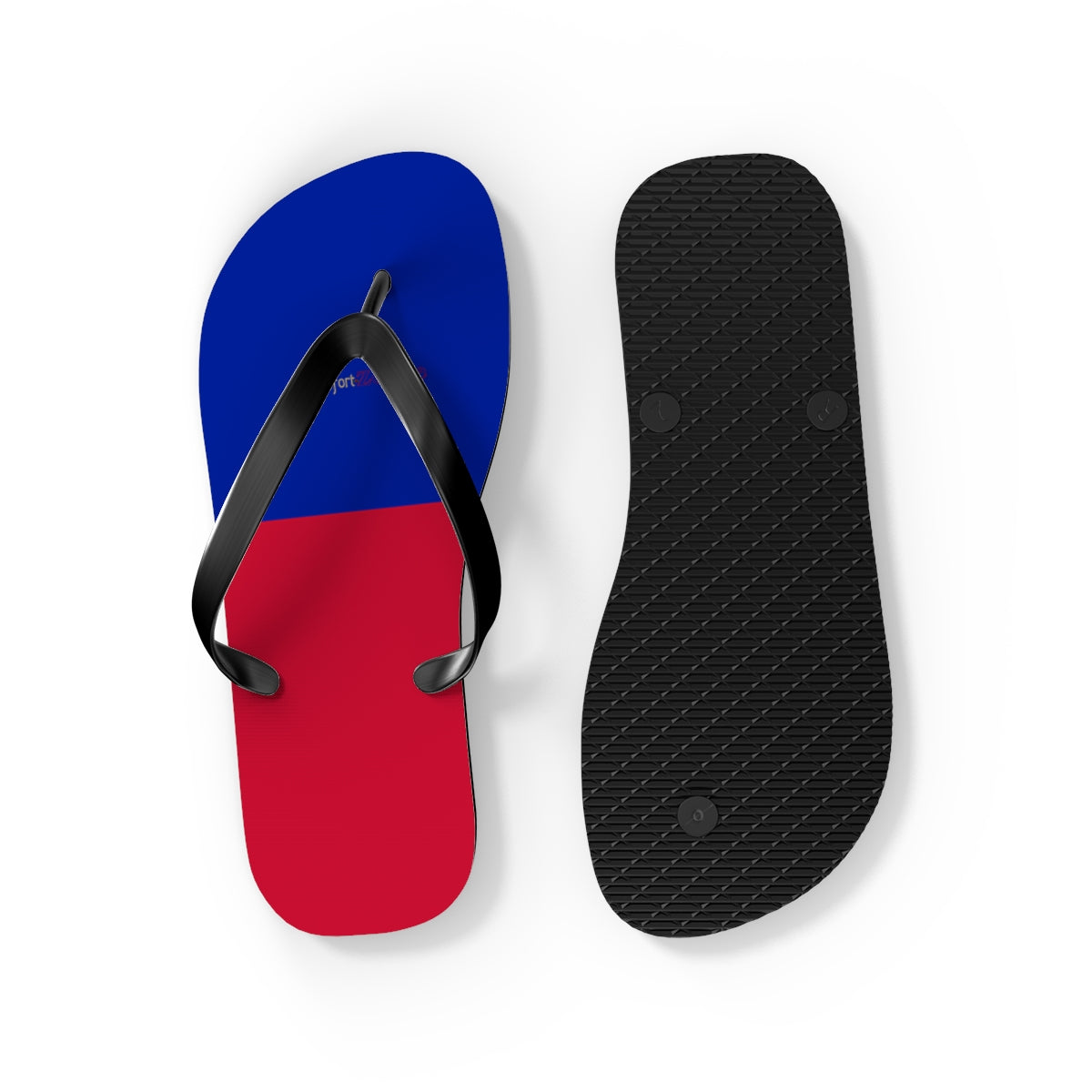 Haitian Flag Women's Flip Flops Footwear