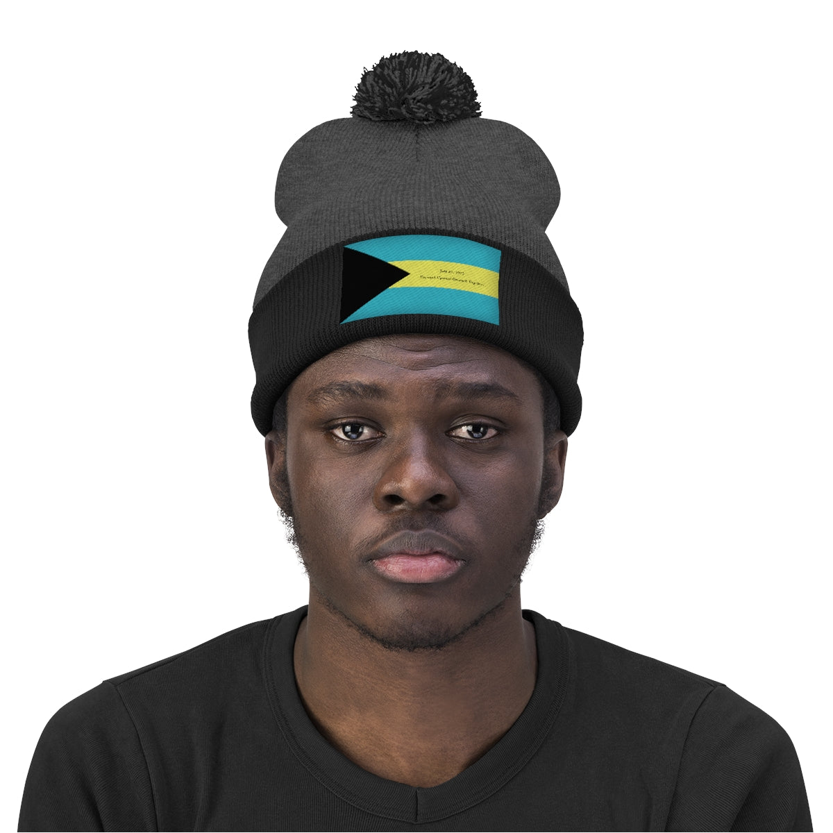 Bahamian Independence Pom Pom Beanie