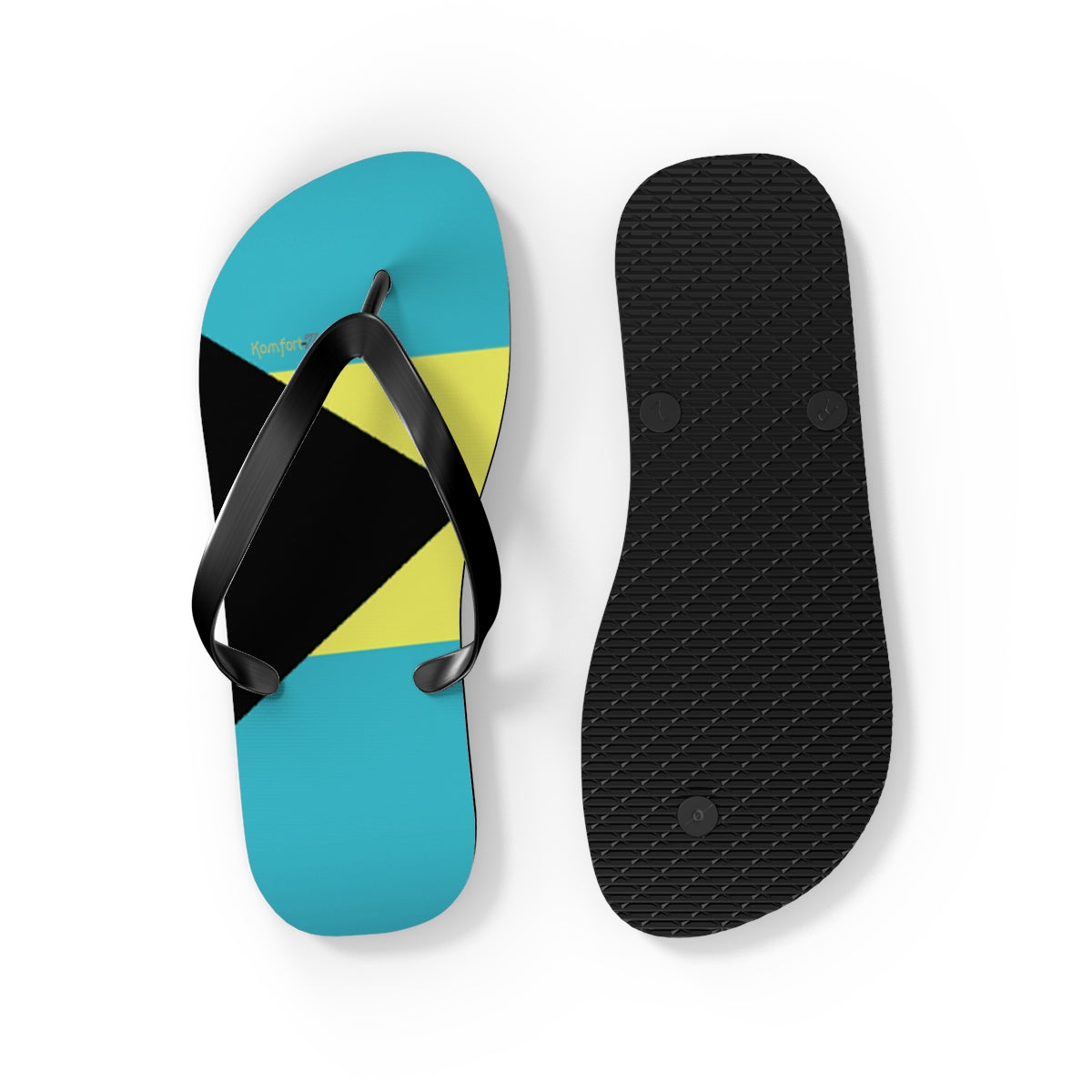 Bahamian Flag Women's Flip Flops Footwear