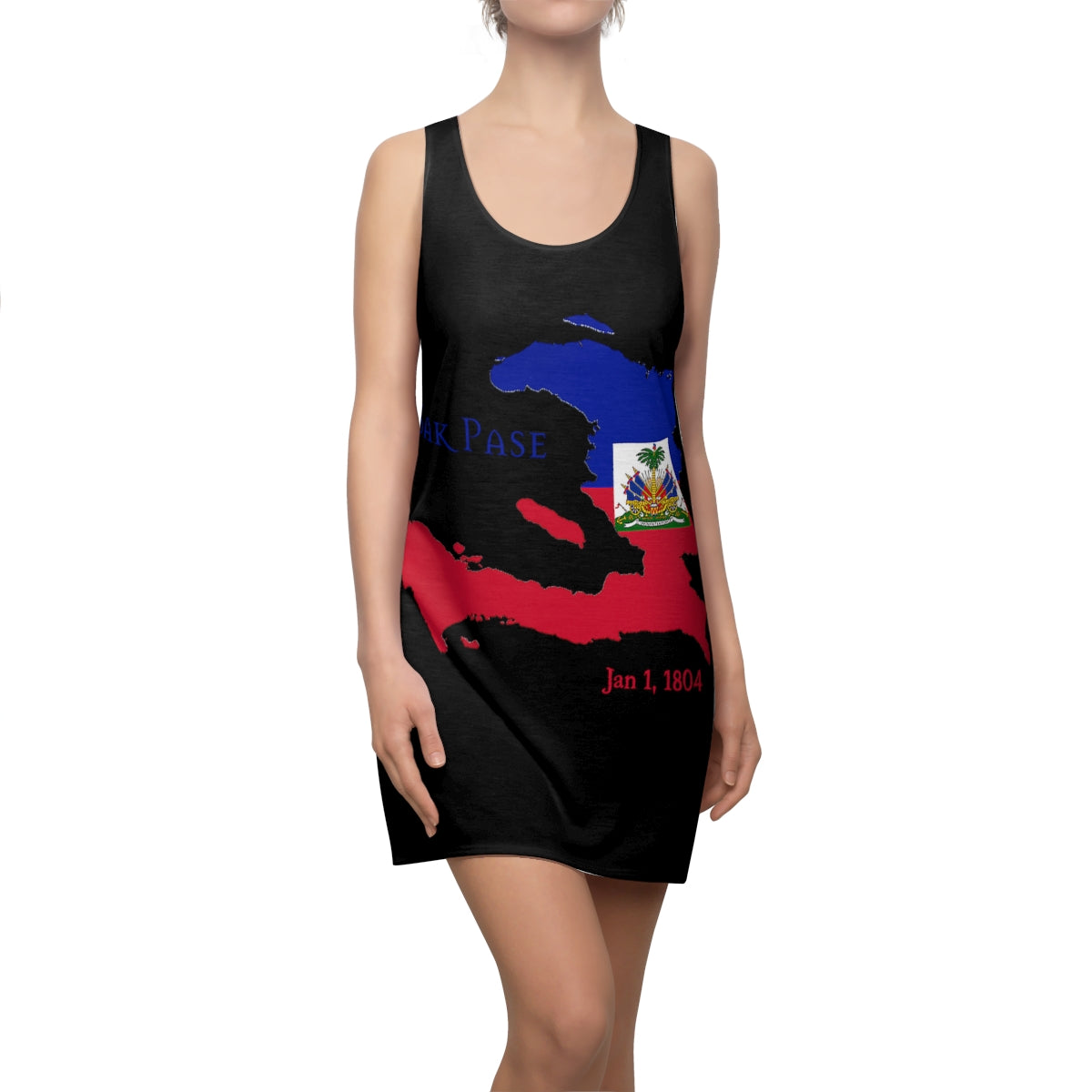 Haitian Independence Women's Racerback Dress