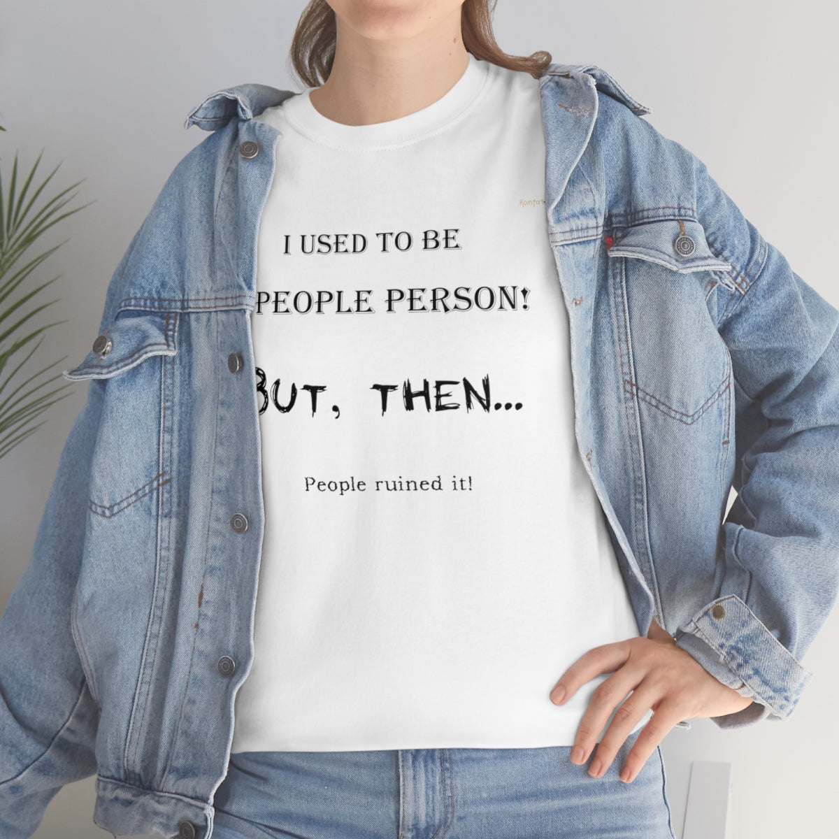 People Person T-Shirt (Black Letters)