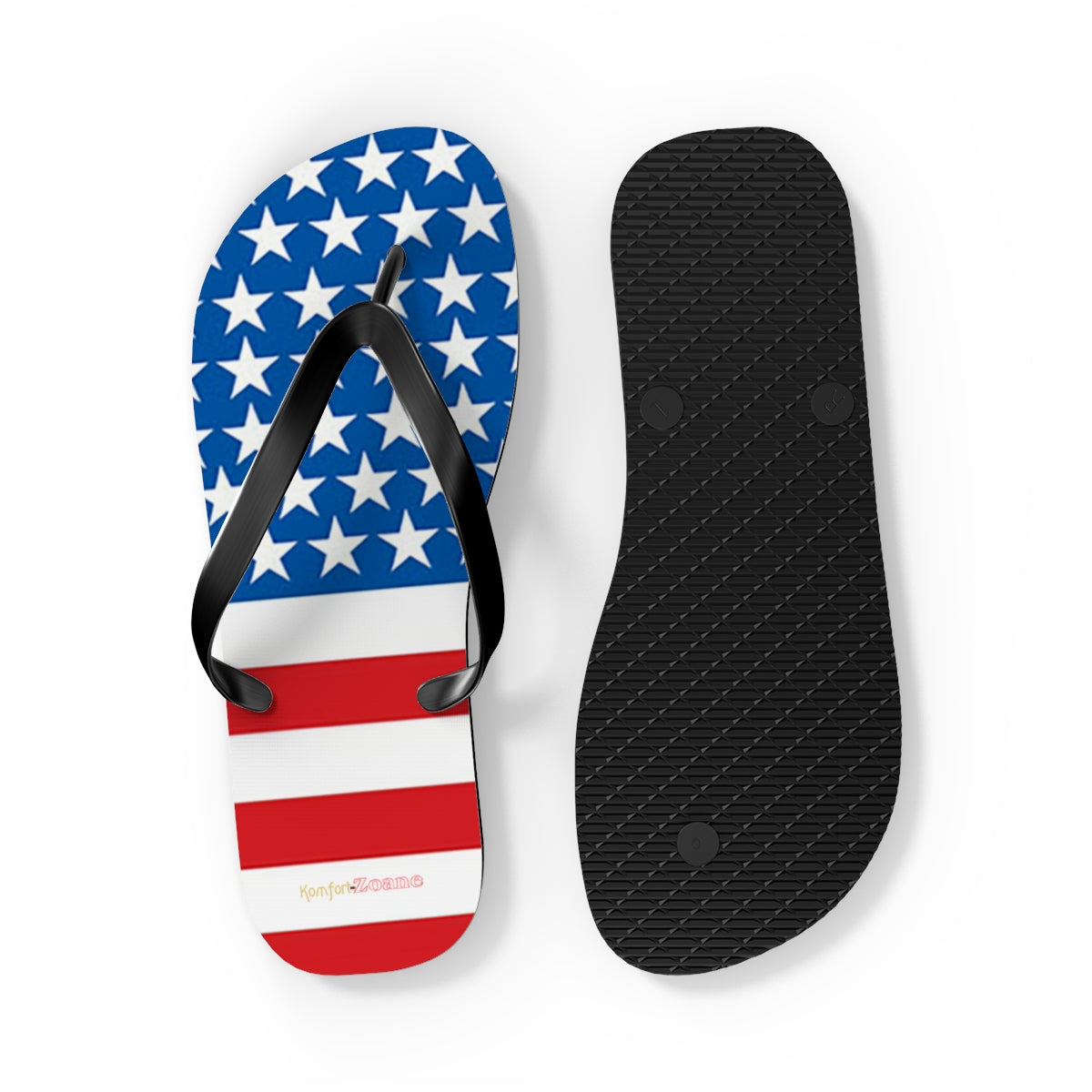 American Flag Women's Flip Flops Footwear