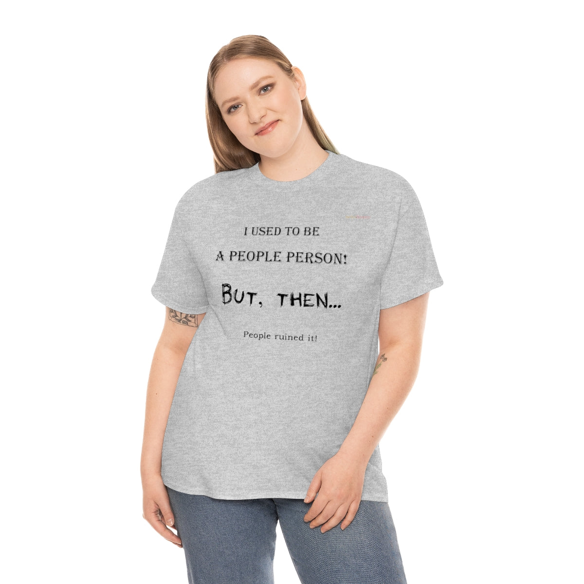 People Person T-Shirt (Black Letters)