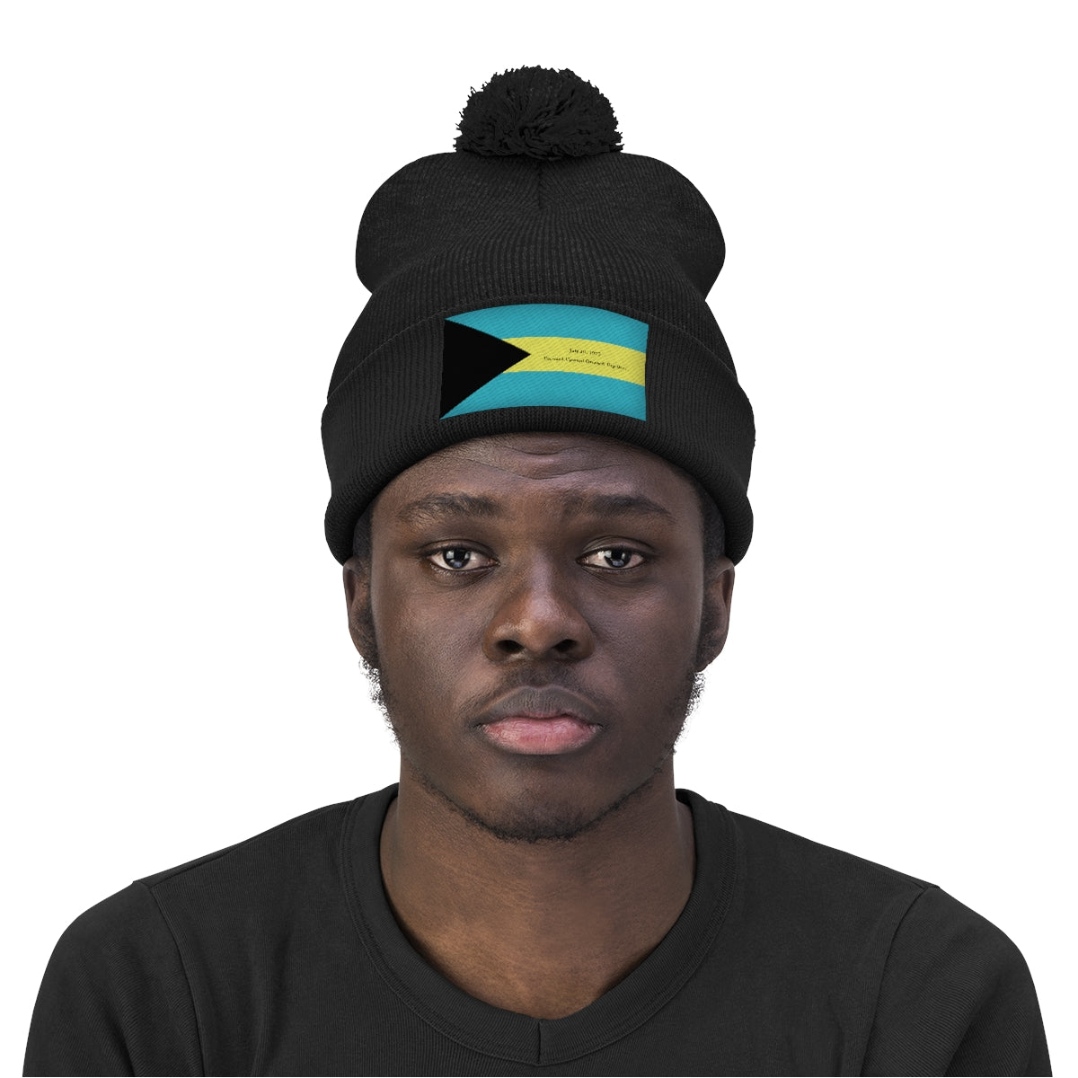 Bahamian Independence Pom Pom Beanie