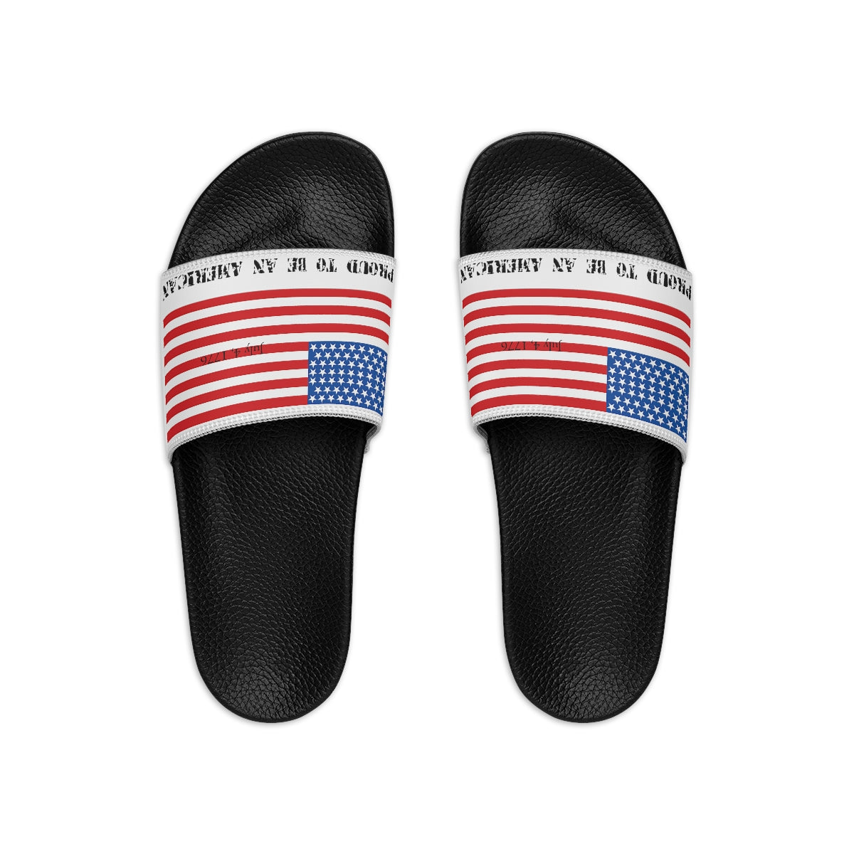 American Independence Men's Slide Sandals Footwear