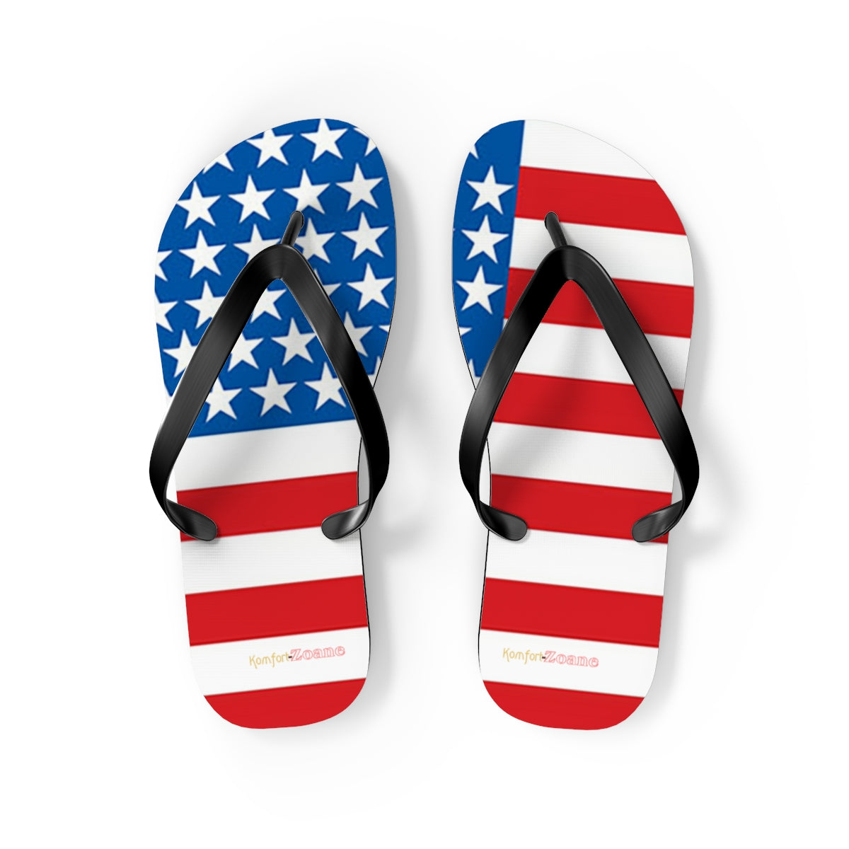 American Flag Women's Flip Flops Footwear