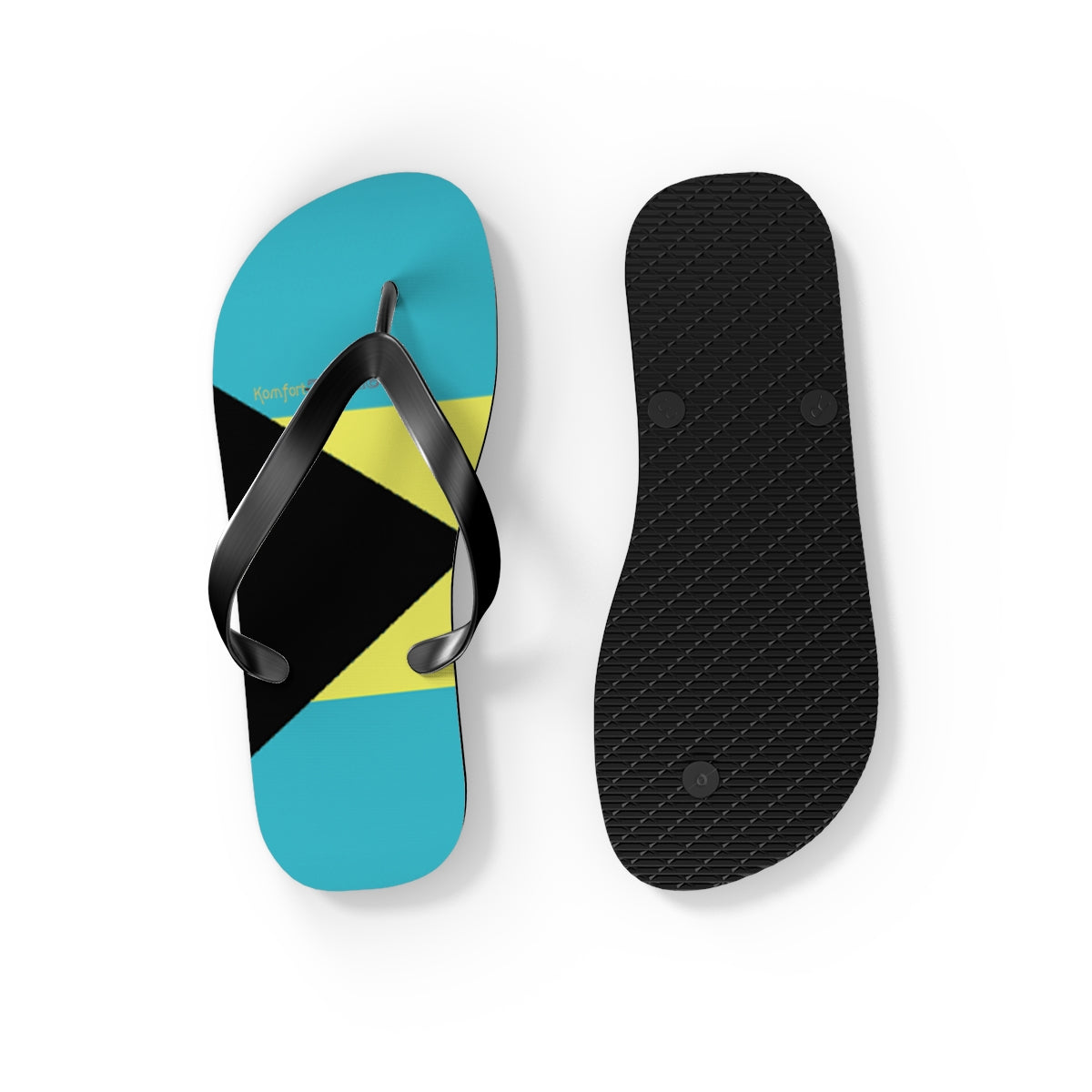 Bahamian Flag Women's Flip Flops Footwear