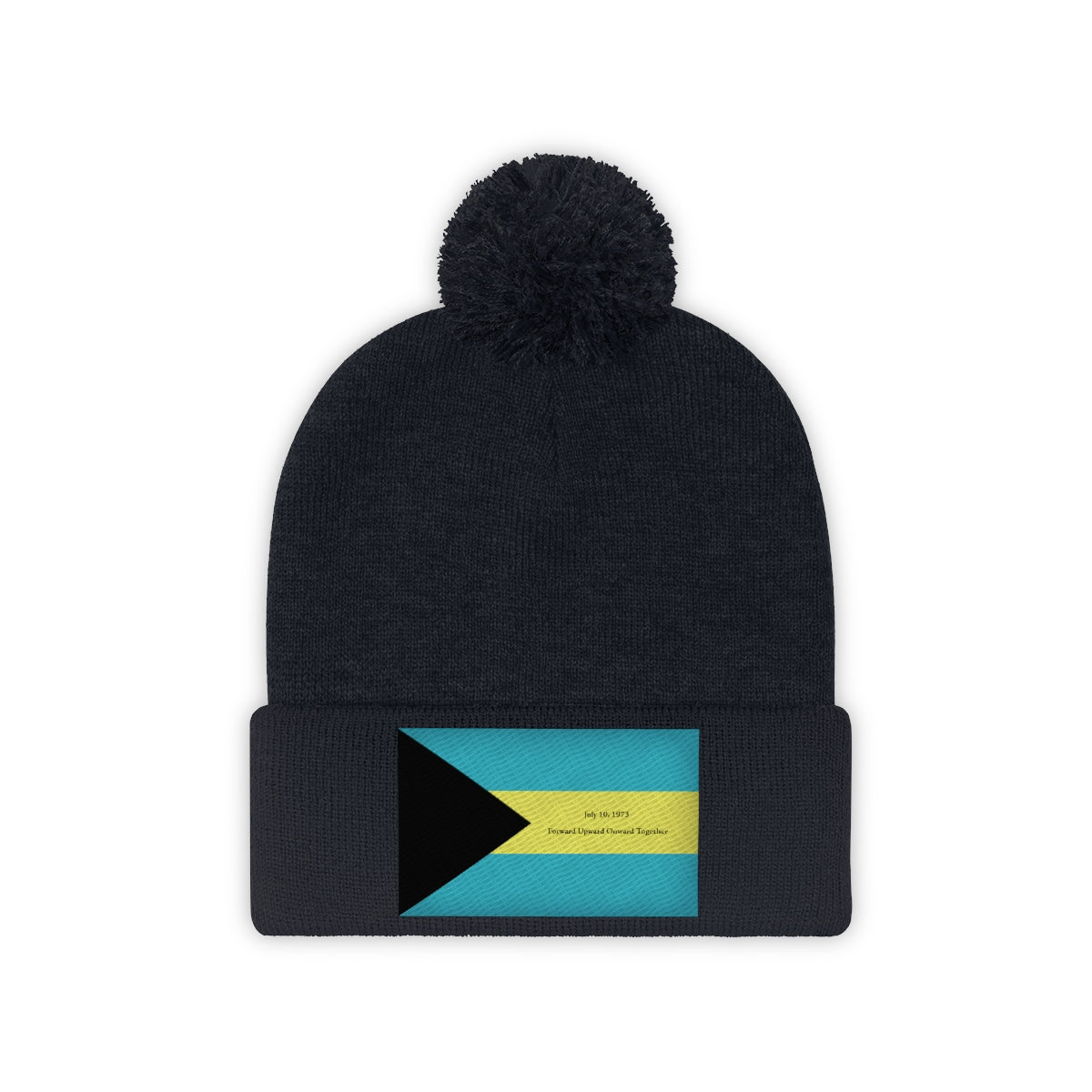 Bahamian Independence Pom Pom Beanie