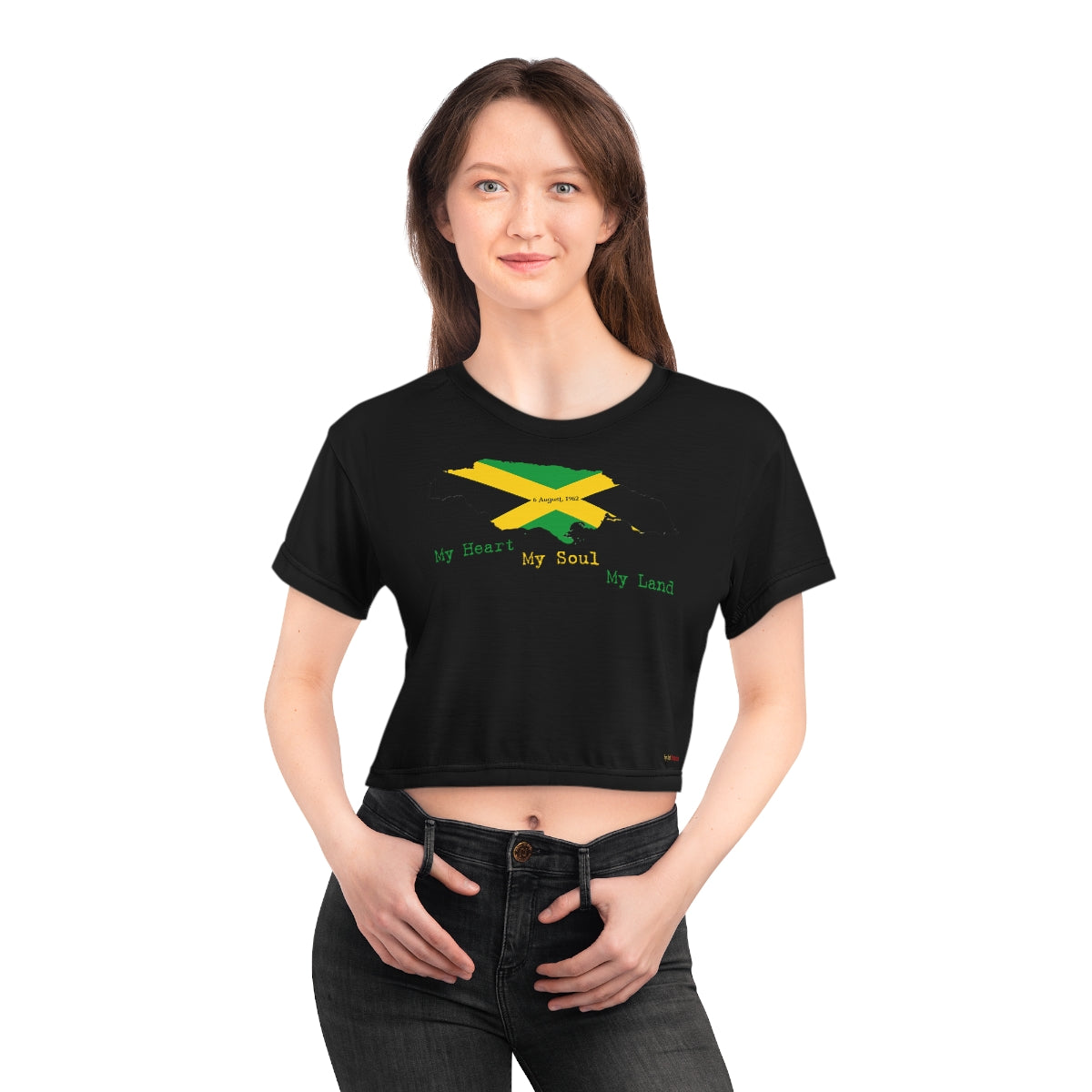 Jamaican Independence Women's Crop T-Shirt