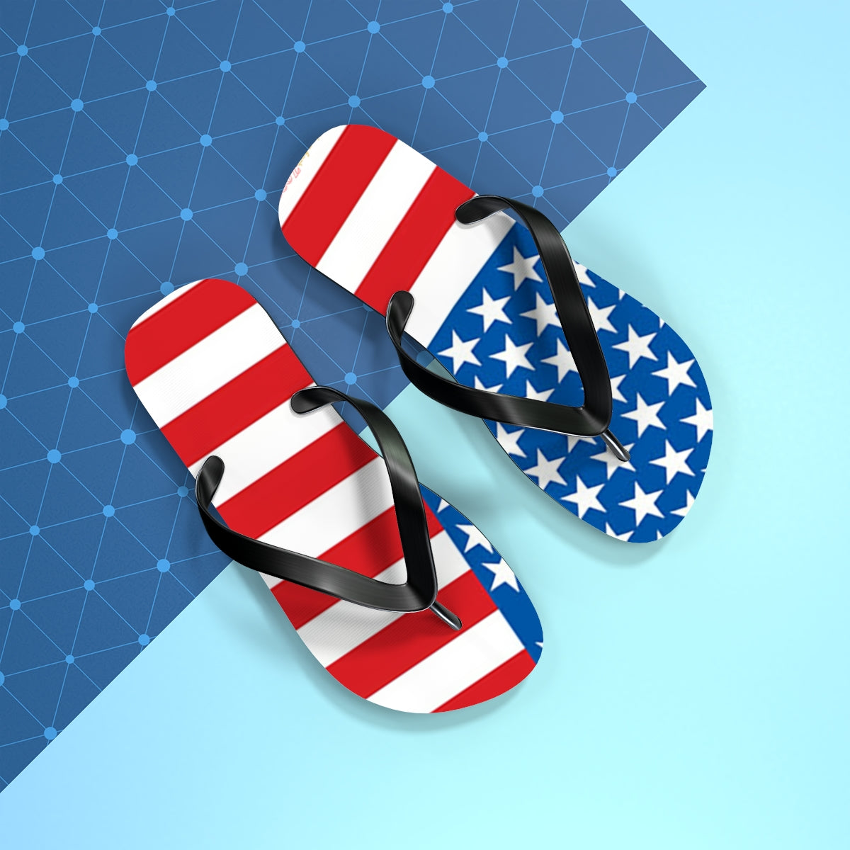 American Flag Women's Flip Flops Footwear