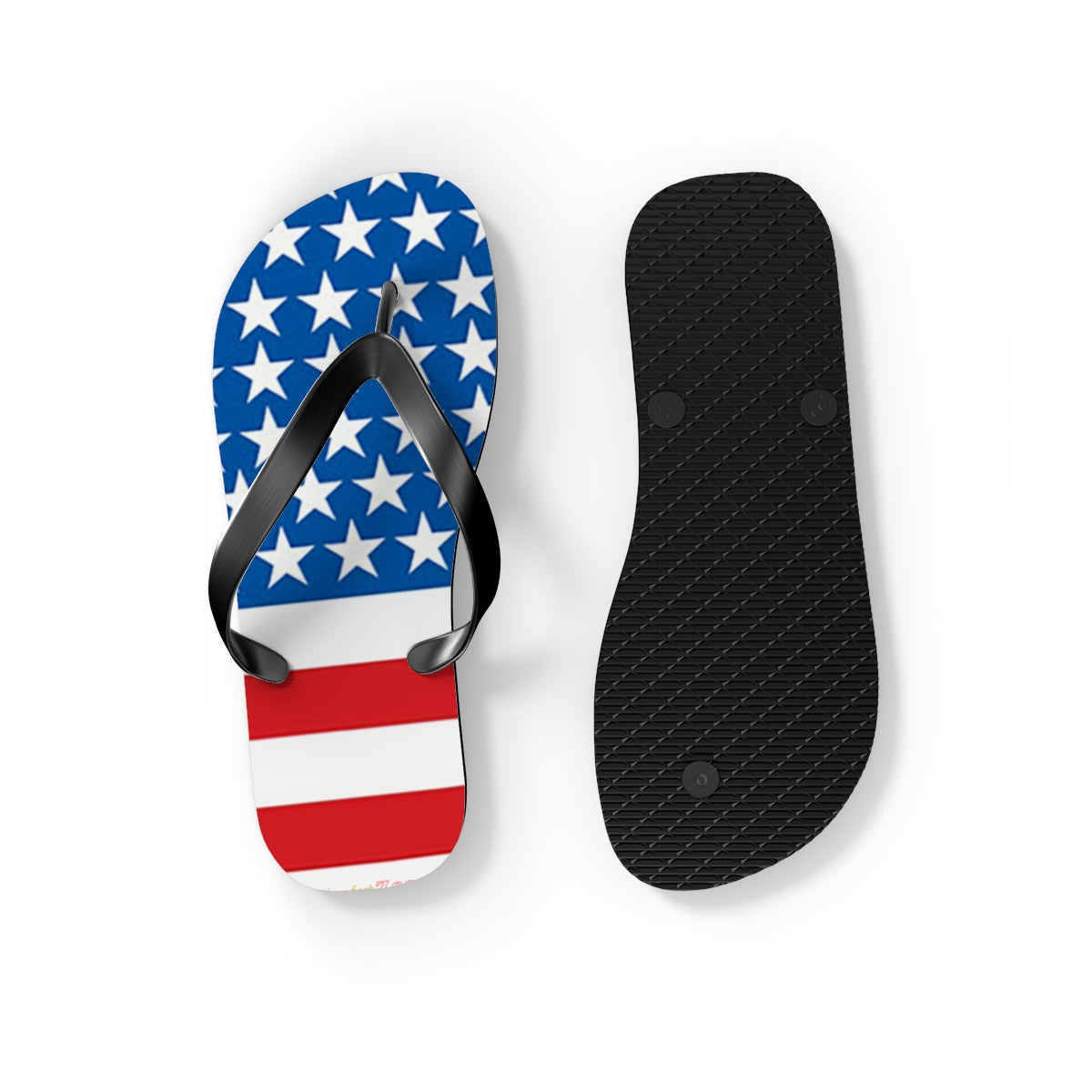 American Flag Women's Flip Flops Footwear