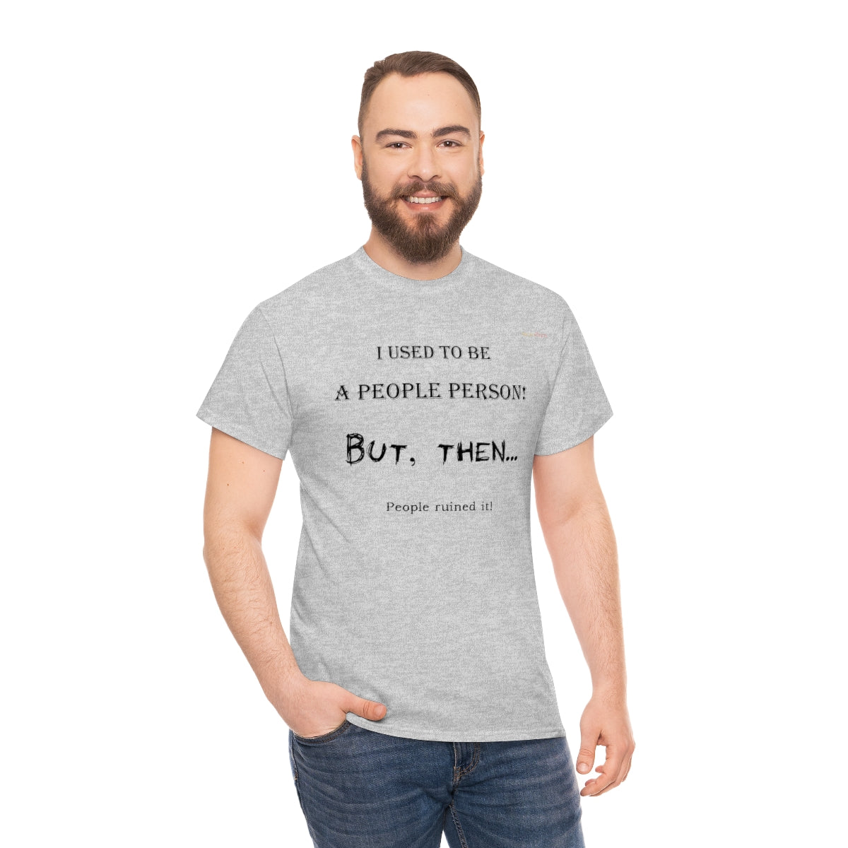 People Person T-Shirt (Black Letters)