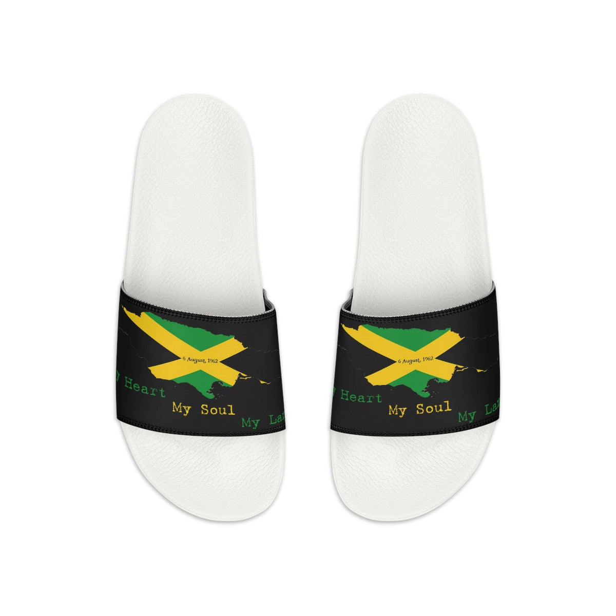 Jamaican Independence Slide Sandals Footwear