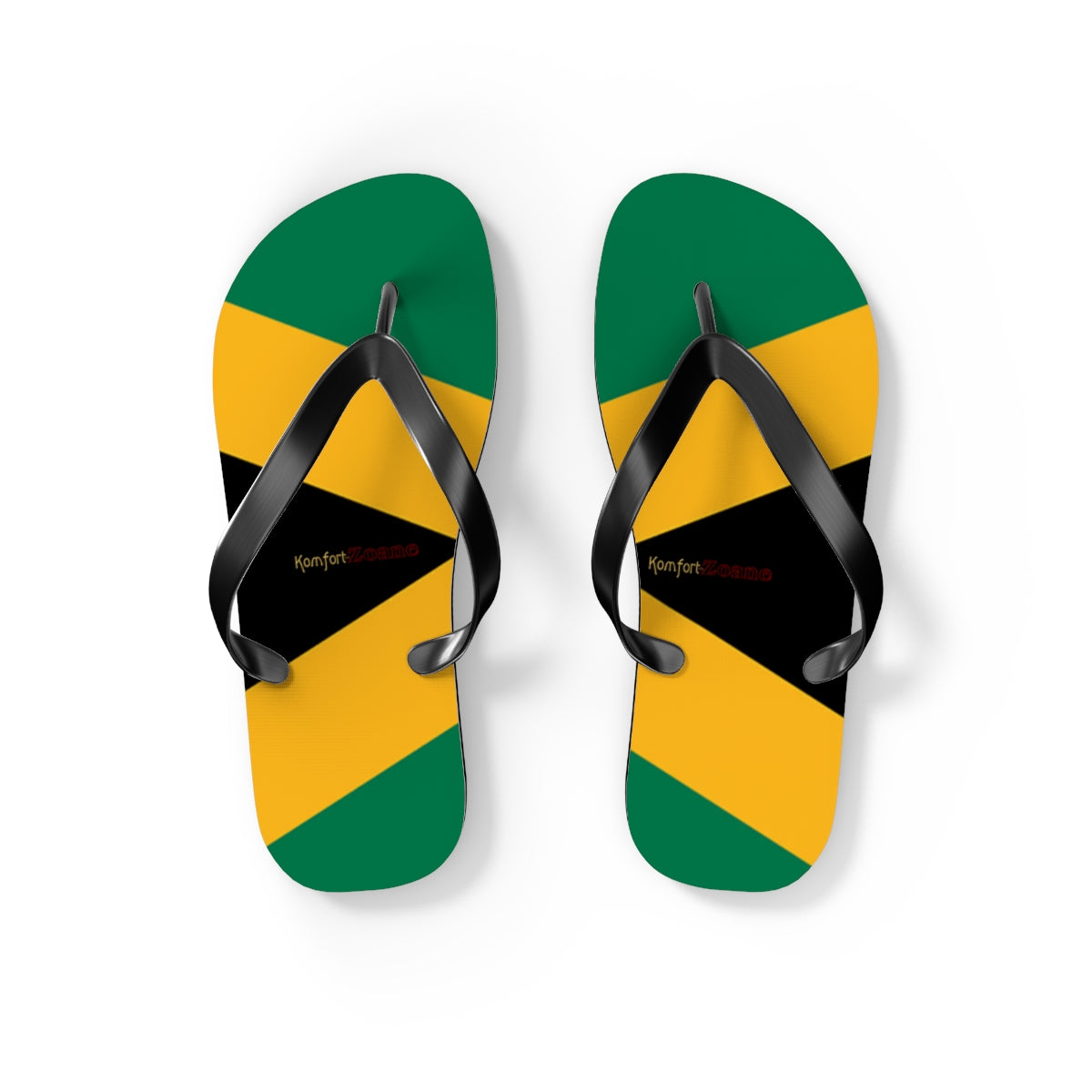 Jamaican Flag Women's Flip Flops Footwear