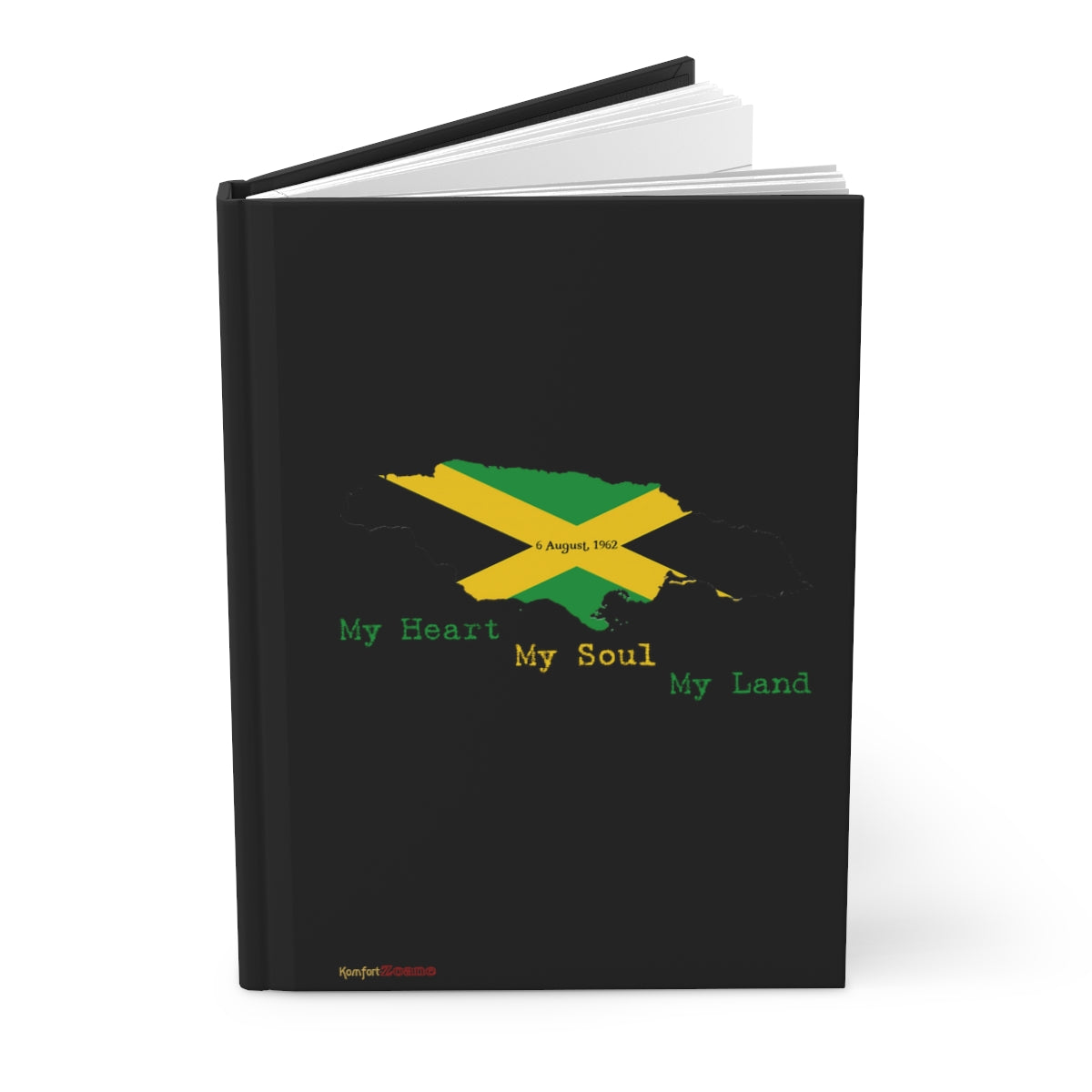 Jamaican Independence Hardcover Journal (Black)