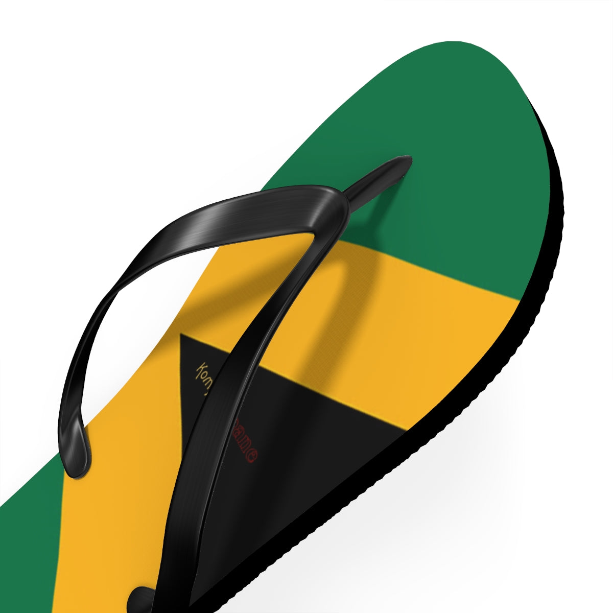 Jamaican Flag Women's Flip Flops Footwear