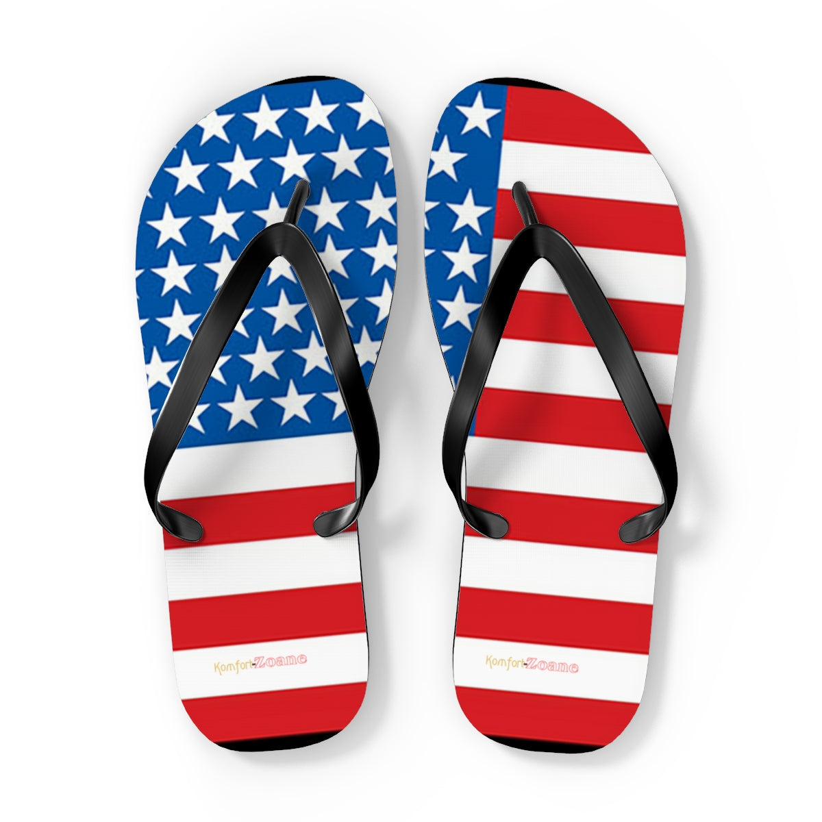 American Flag Women's Flip Flops Footwear