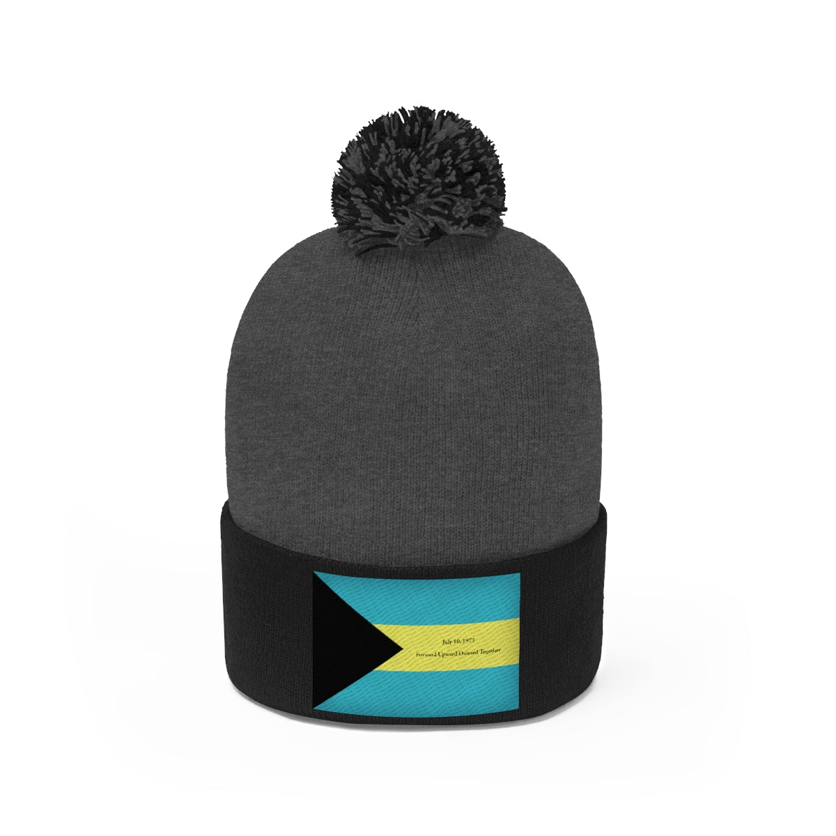 Bahamian Independence Pom Pom Beanie