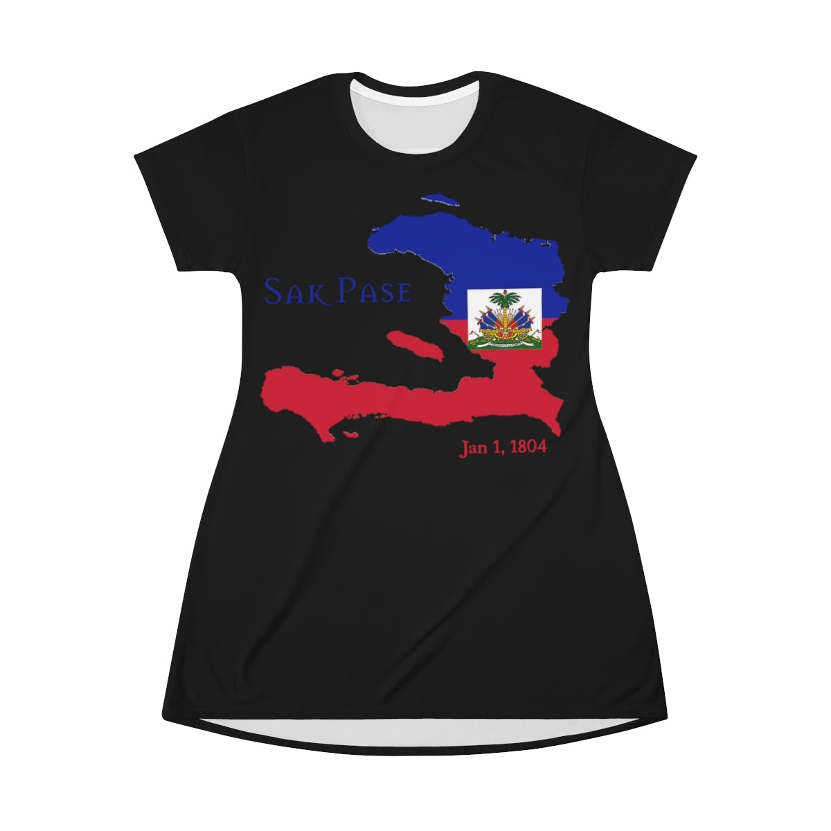 Haitian Independence Women's T-Shirt Dress