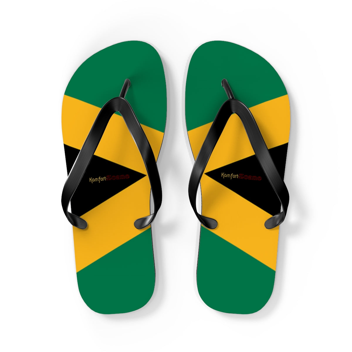 Jamaican Flag Women's Flip Flops Footwear