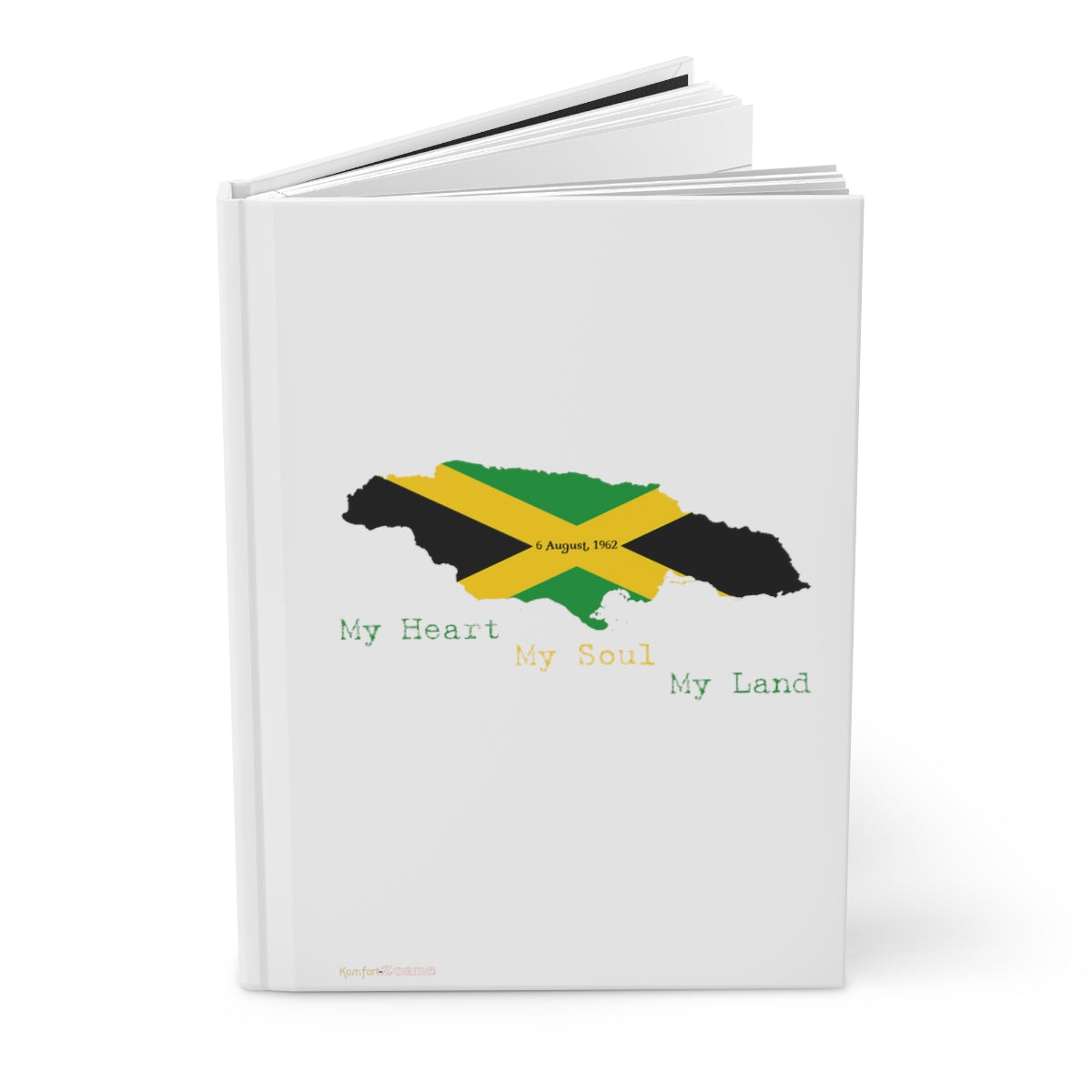 Jamaican Independence Hardcover Journal (White)