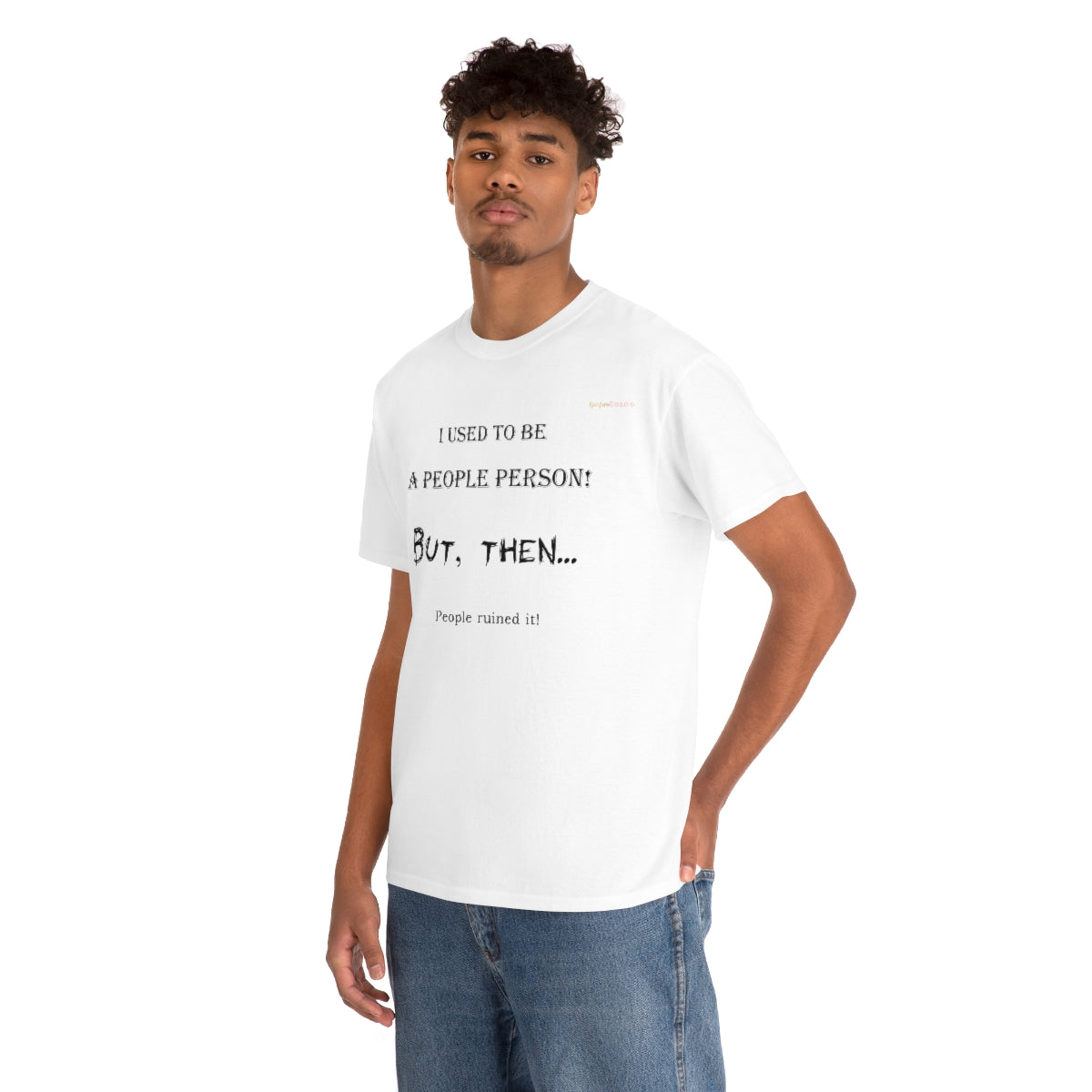 People Person T-Shirt (Black Letters)