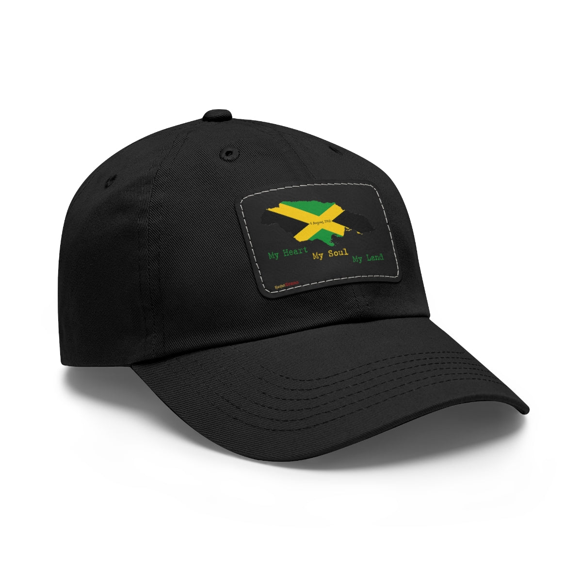 Jamaican Independence Hat with Leather Patch