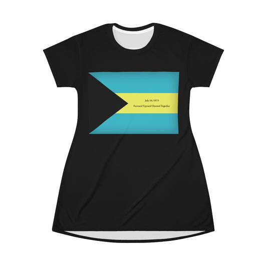 Bahamian Independence Women's T-Shirt Dress