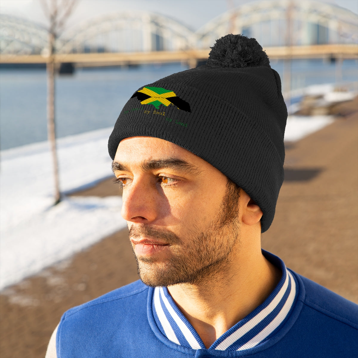 Jamaican Independence Pom Pom Beanie