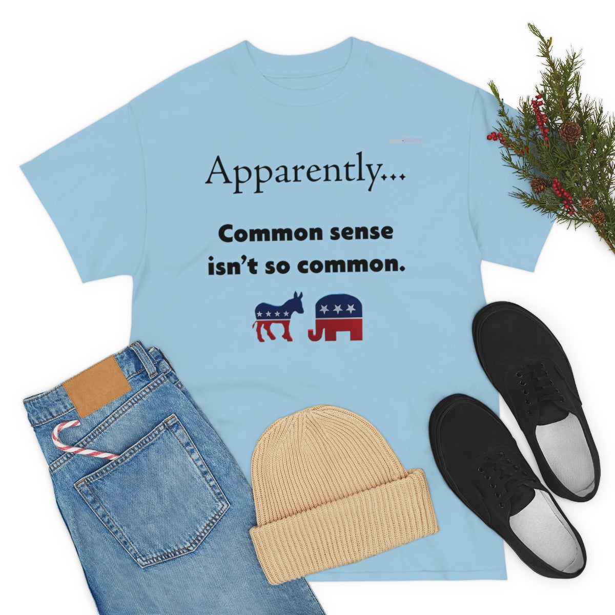 Common Sense T-Shirt (Black Letters)