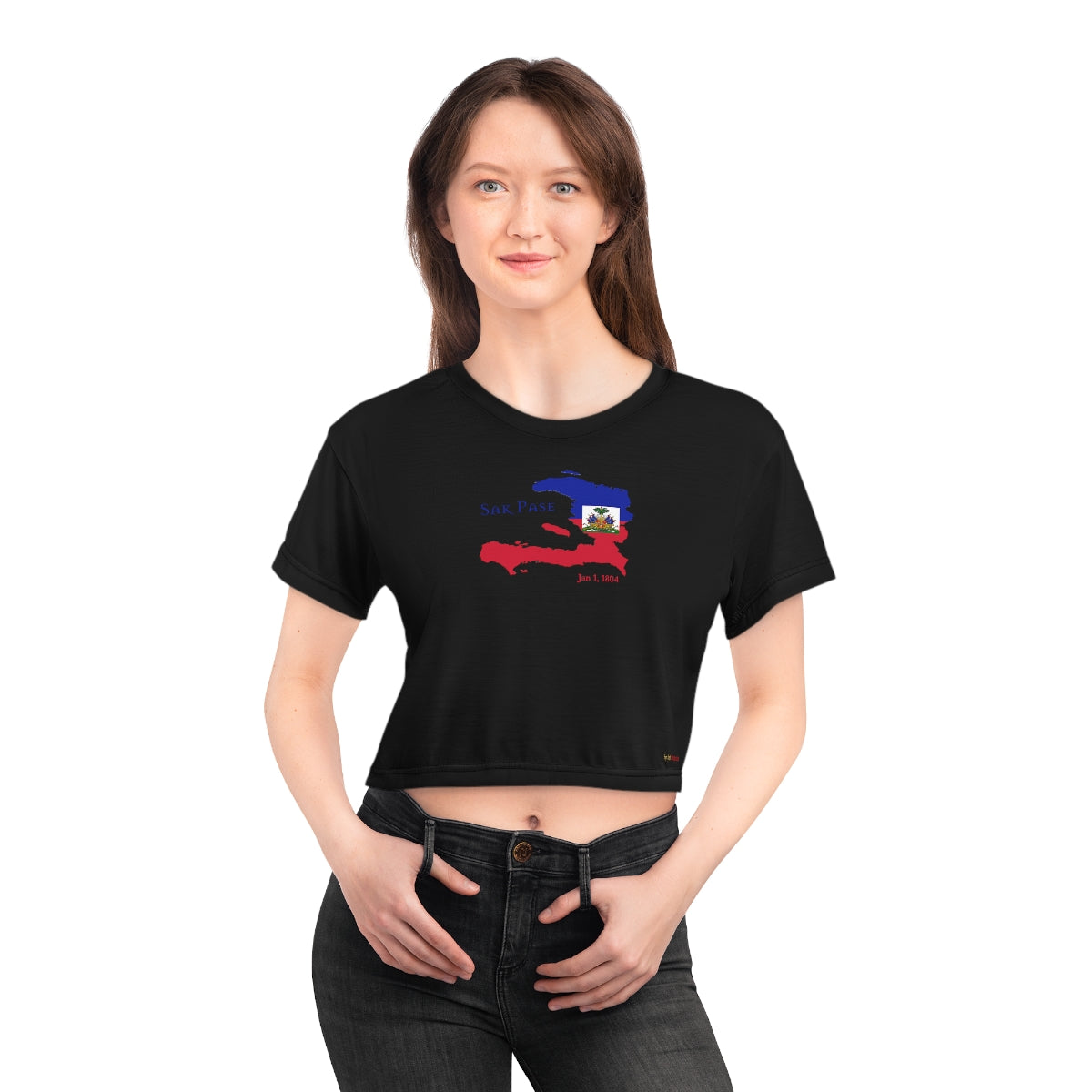 Haitian Independence Women's Crop T-Shirt