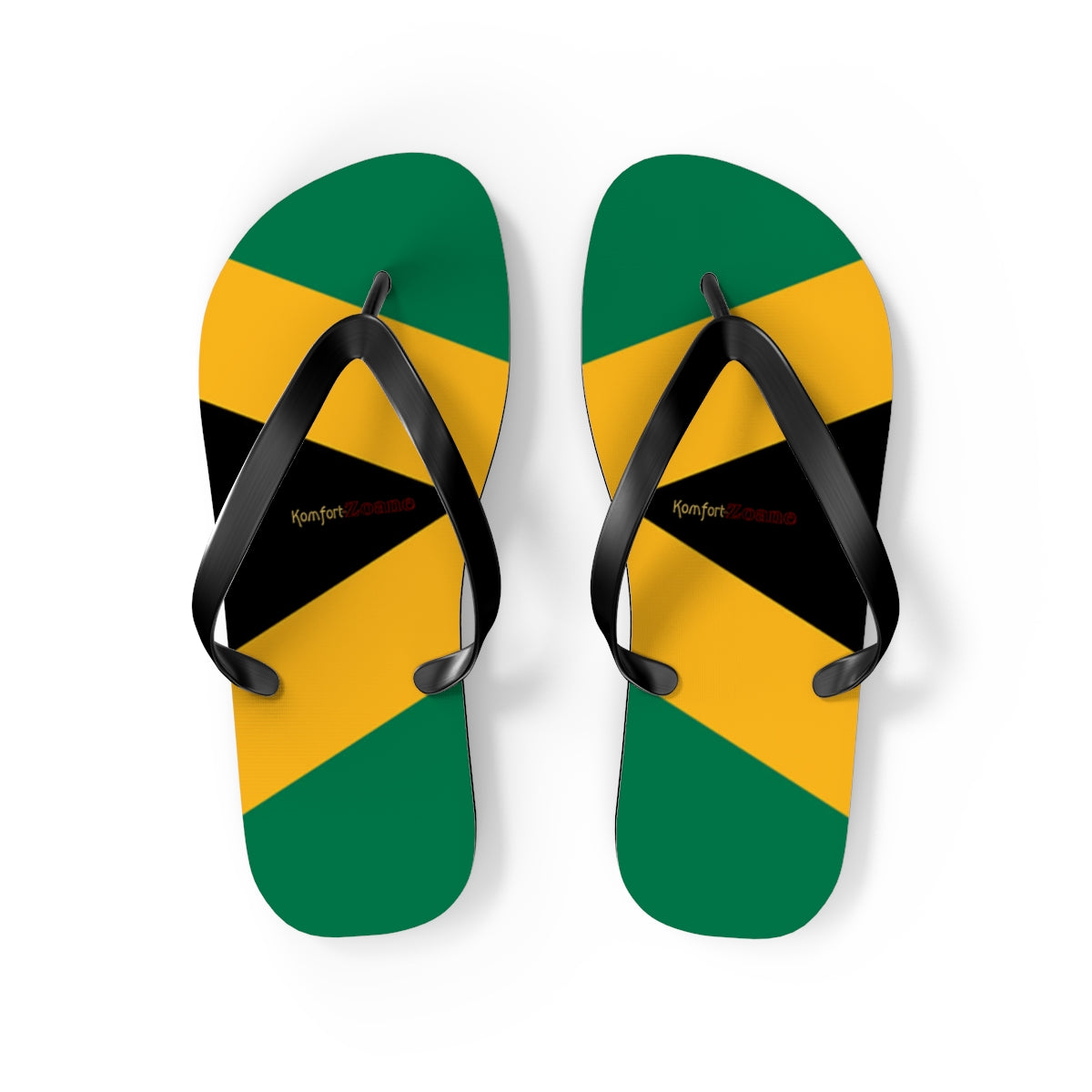 Jamaican Flag Women's Flip Flops Footwear