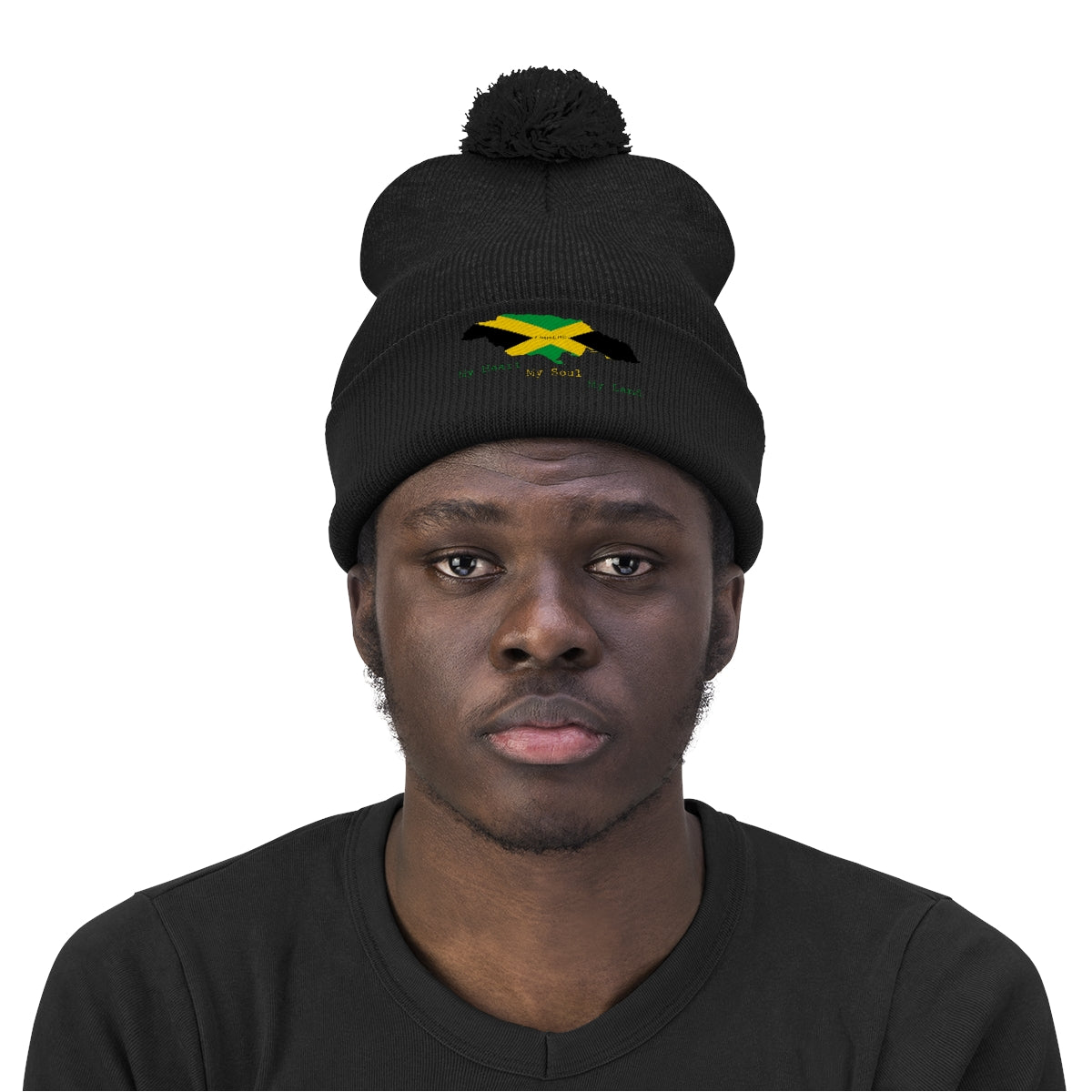 Jamaican Independence Pom Pom Beanie