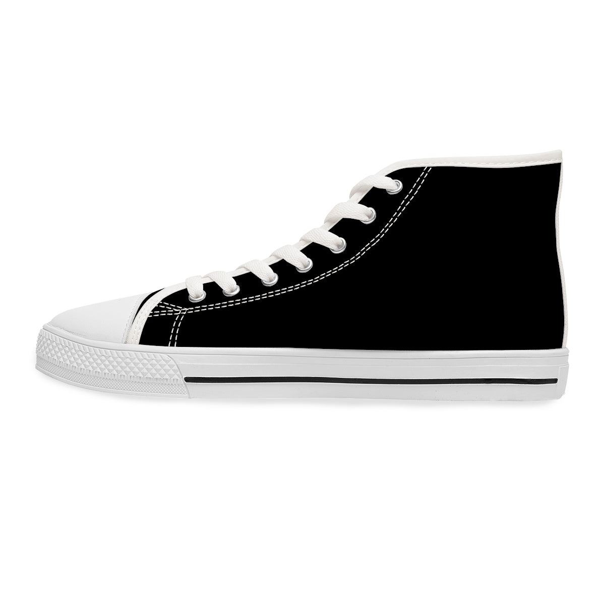 My Body My Rules Women's High Top Sneakers Footwear (Black)