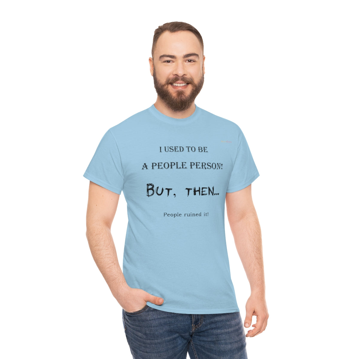 People Person T-Shirt (Black Letters)