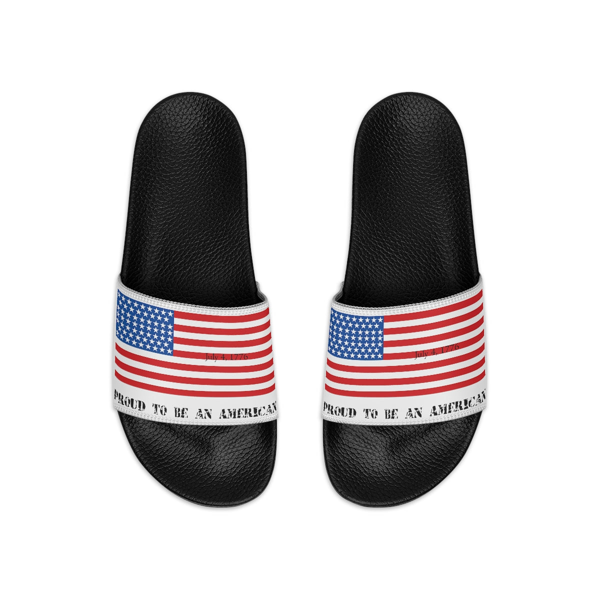 American Independence Men's Slide Sandals Footwear