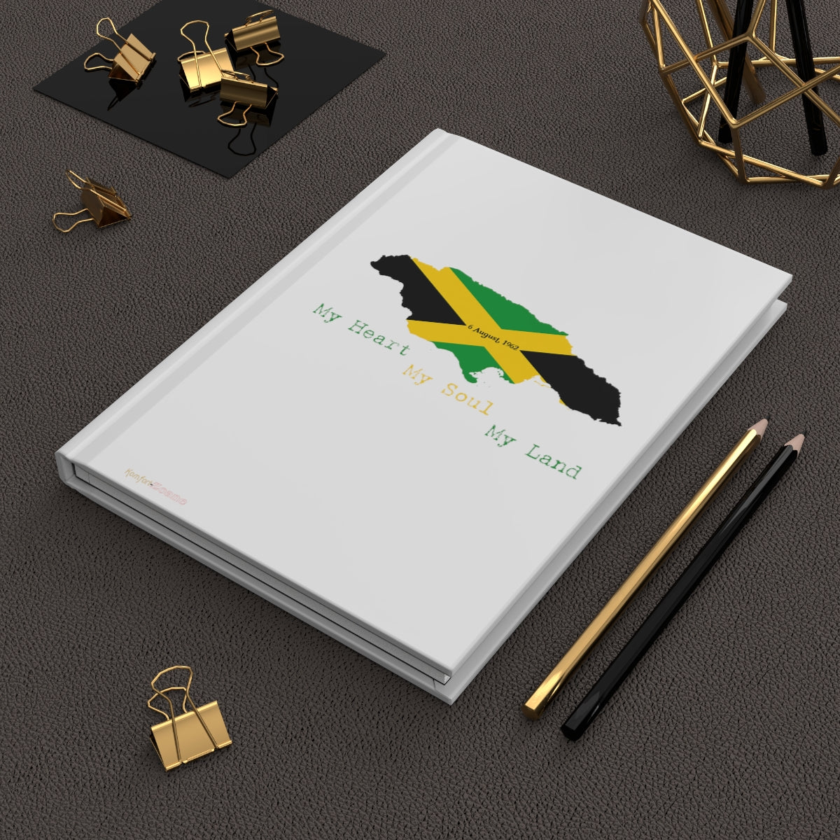 Jamaican Independence Hardcover Journal (White)